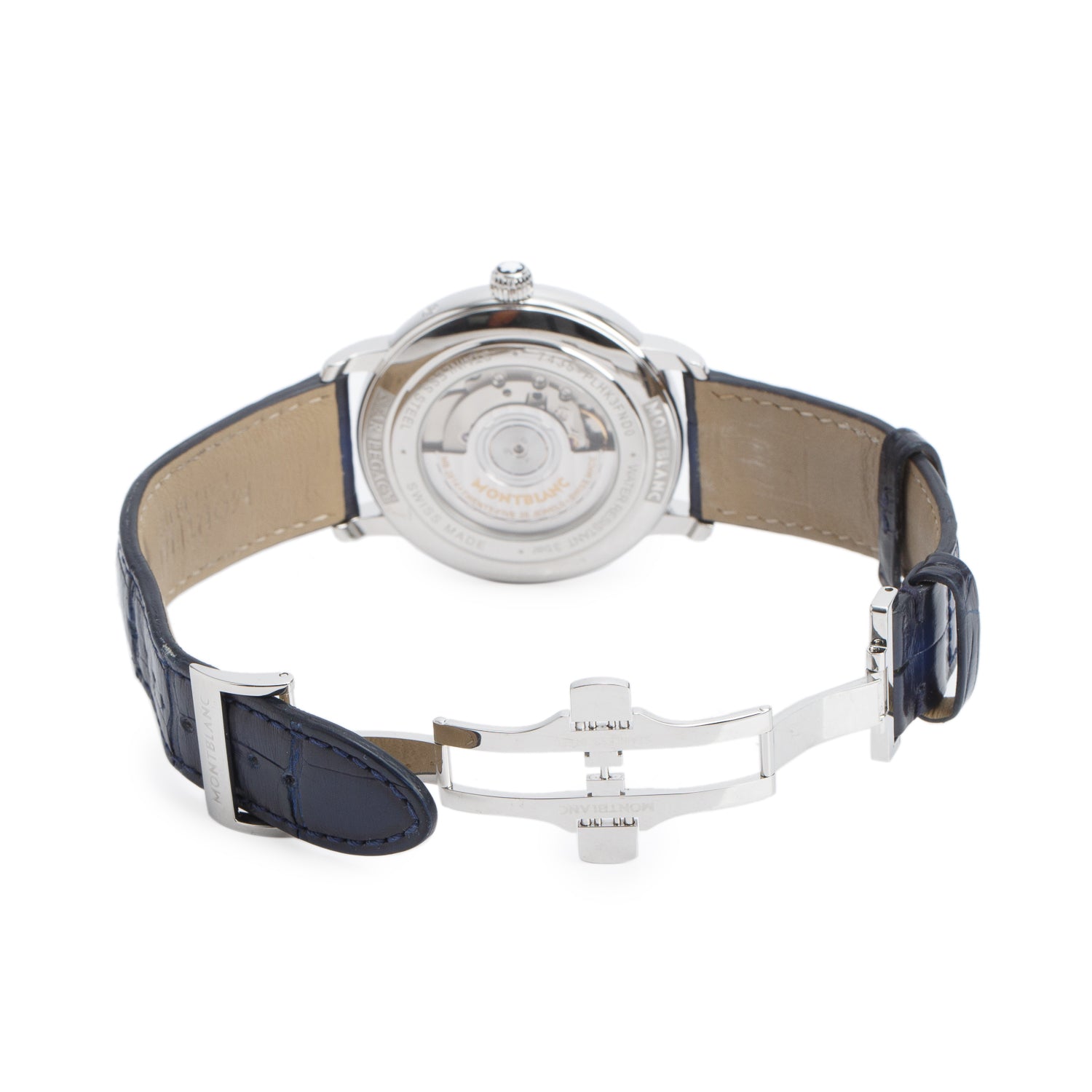 Montblanc 2024 Stainless Steel Star Legacy 42 MM Automatic Moonphase Watch Silver Dial 126079 w/ Paper