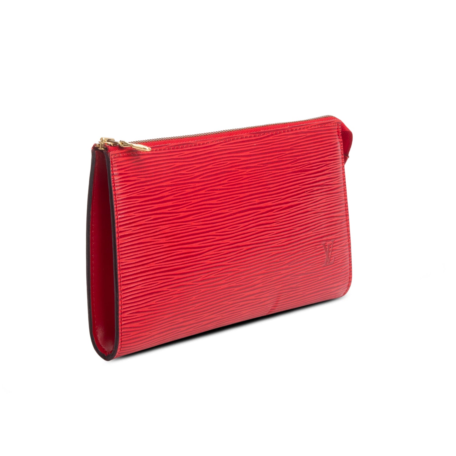 Louis Vuitton Vintage Red Epi Leather Pochette Accessories 24