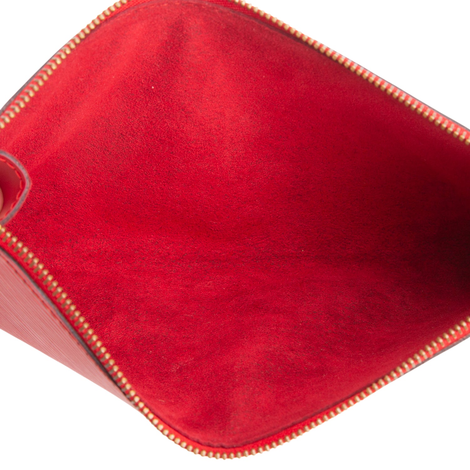 Louis Vuitton Vintage Red Epi Leather Pochette Accessories 24