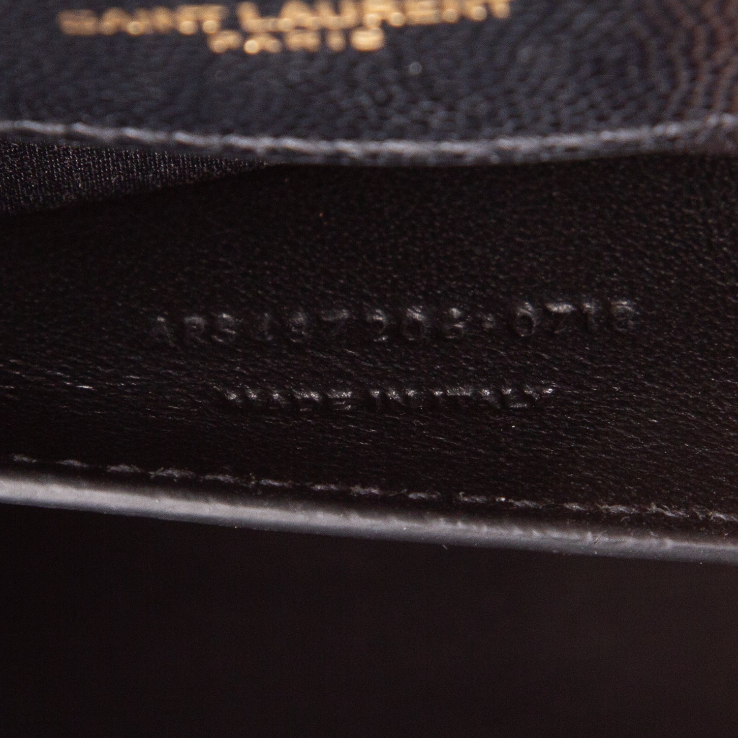 Saint Laurent Black Lambskin Matelasse Medium Triquilt Monogram Satchel