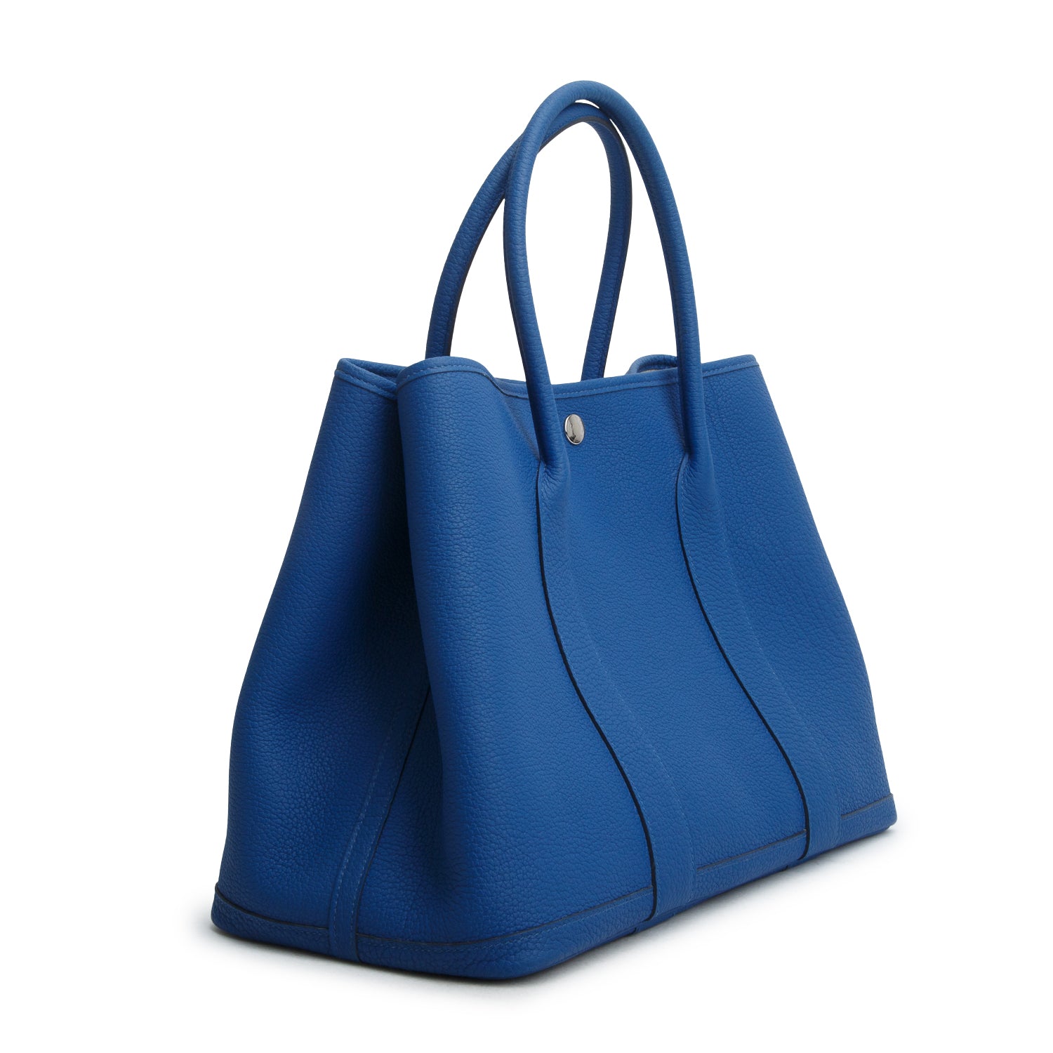 Hermes 2022 Bleu Agate Negonda Leather Garden Party 36 w/ Box