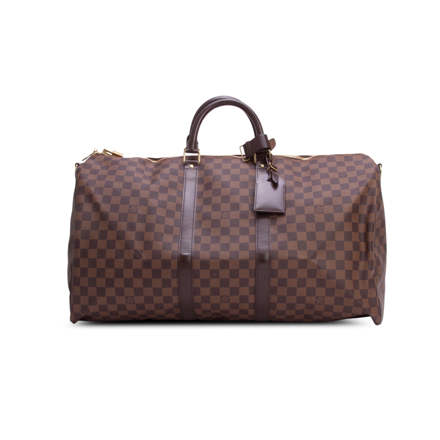 Louis Vuitton Damier Ebene Keepall Bandouliere 55 w/ Strap