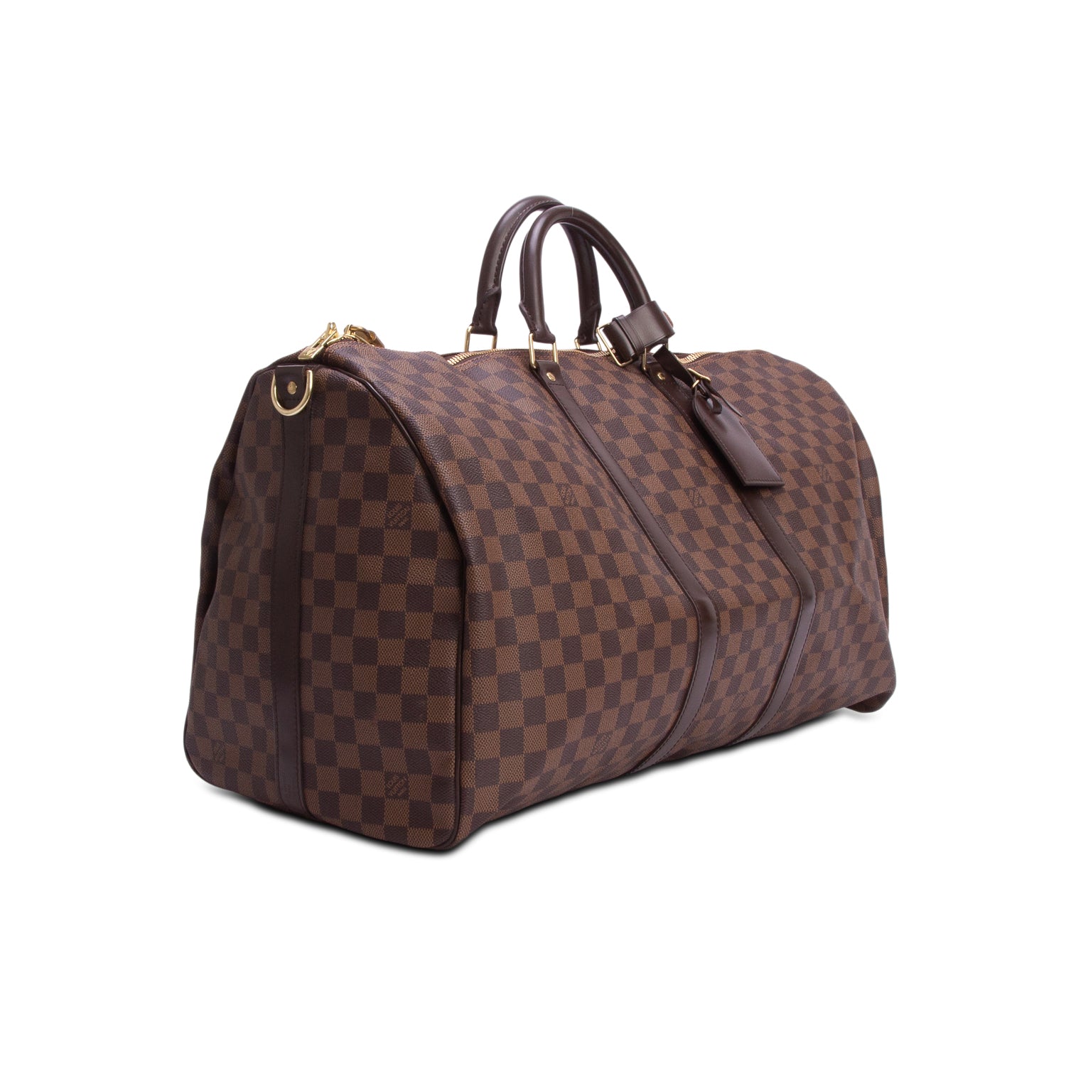 Louis Vuitton Damier Ebene Keepall Bandouliere 55 w/ Strap