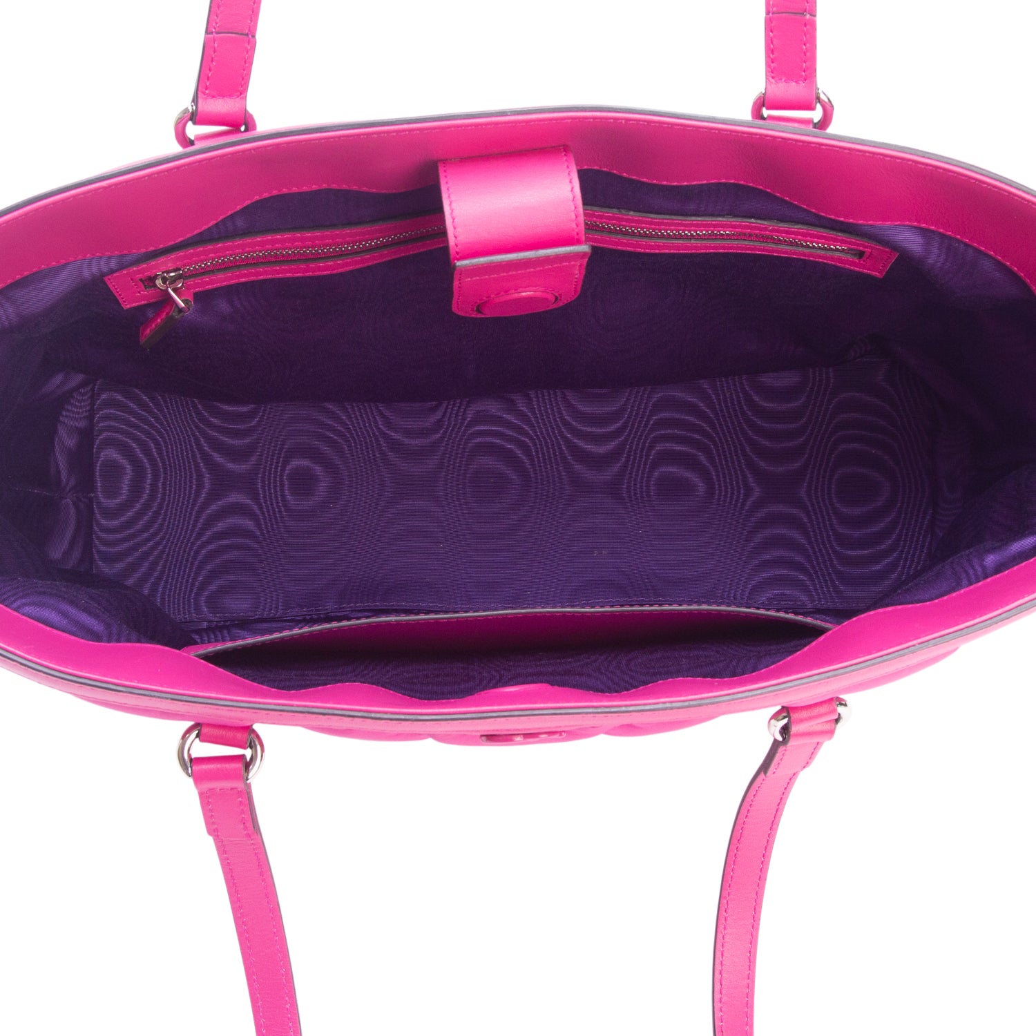 Gucci Pink Nylon GG Matelasse Monochrome Medium Ophidia Shopping Tote w/ Box