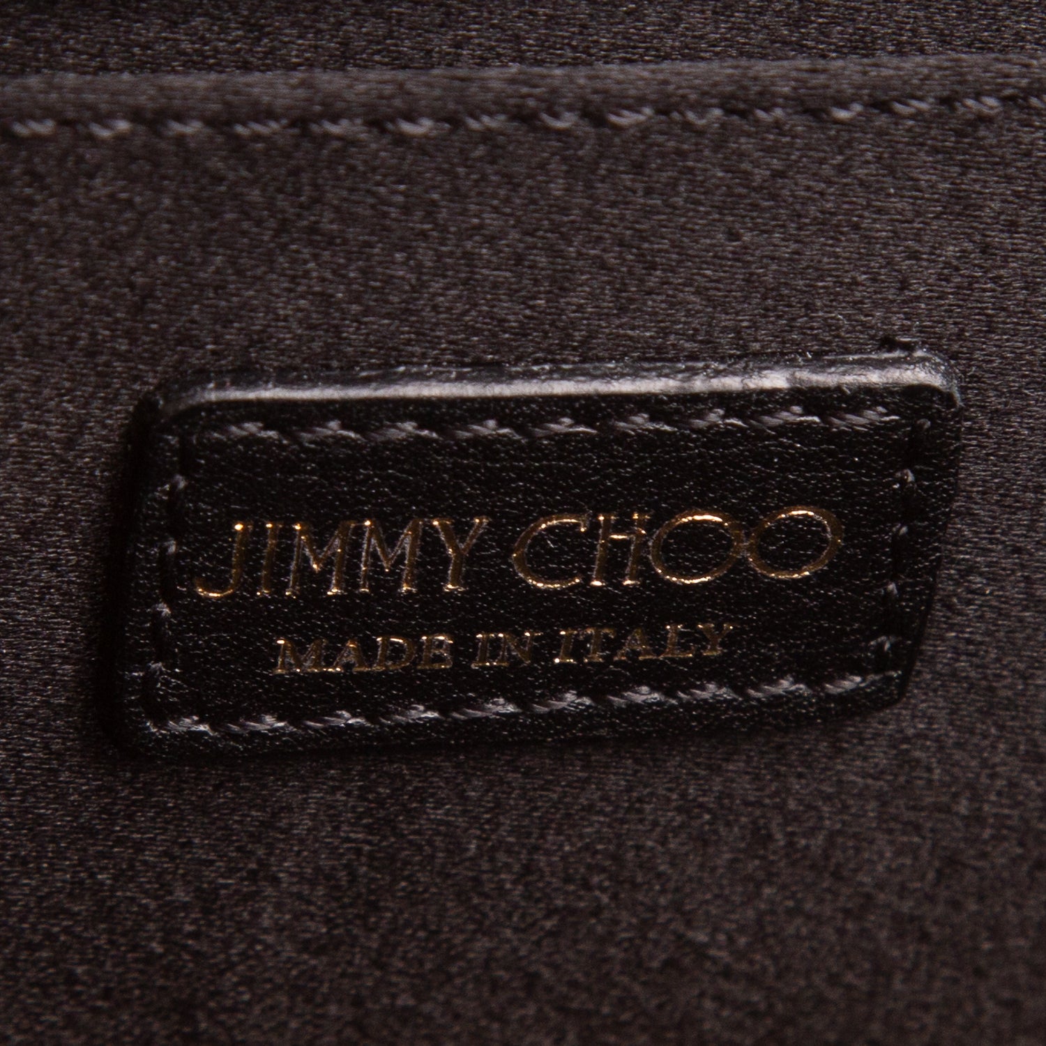 Jimmy Choo Gold Acrylic Glitter Clutch Bag