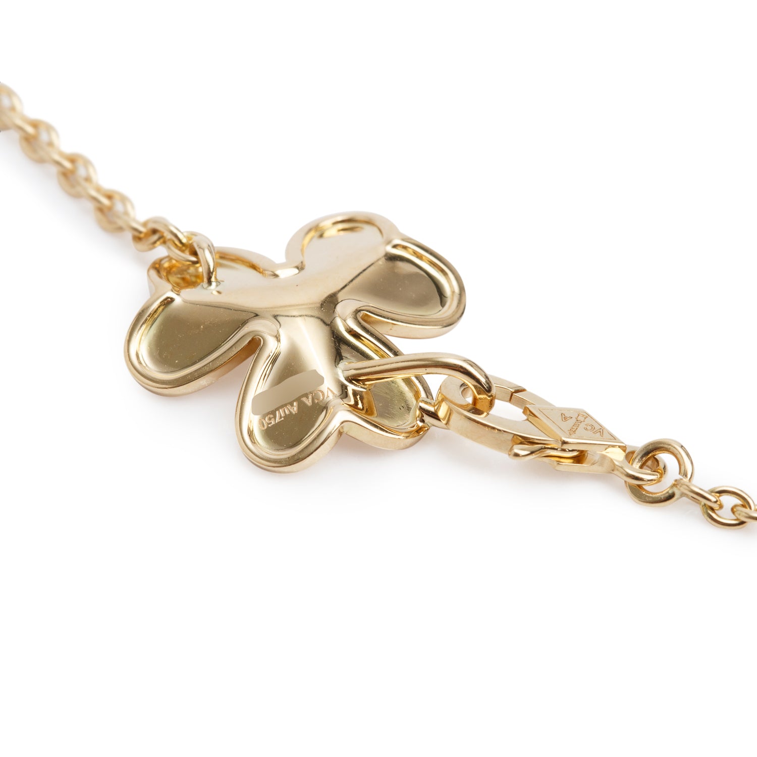 Van Cleef & Arpels 18kYellow Gold Diamond Frivole Necklace, 9 Flowers w/ Box & Certificate