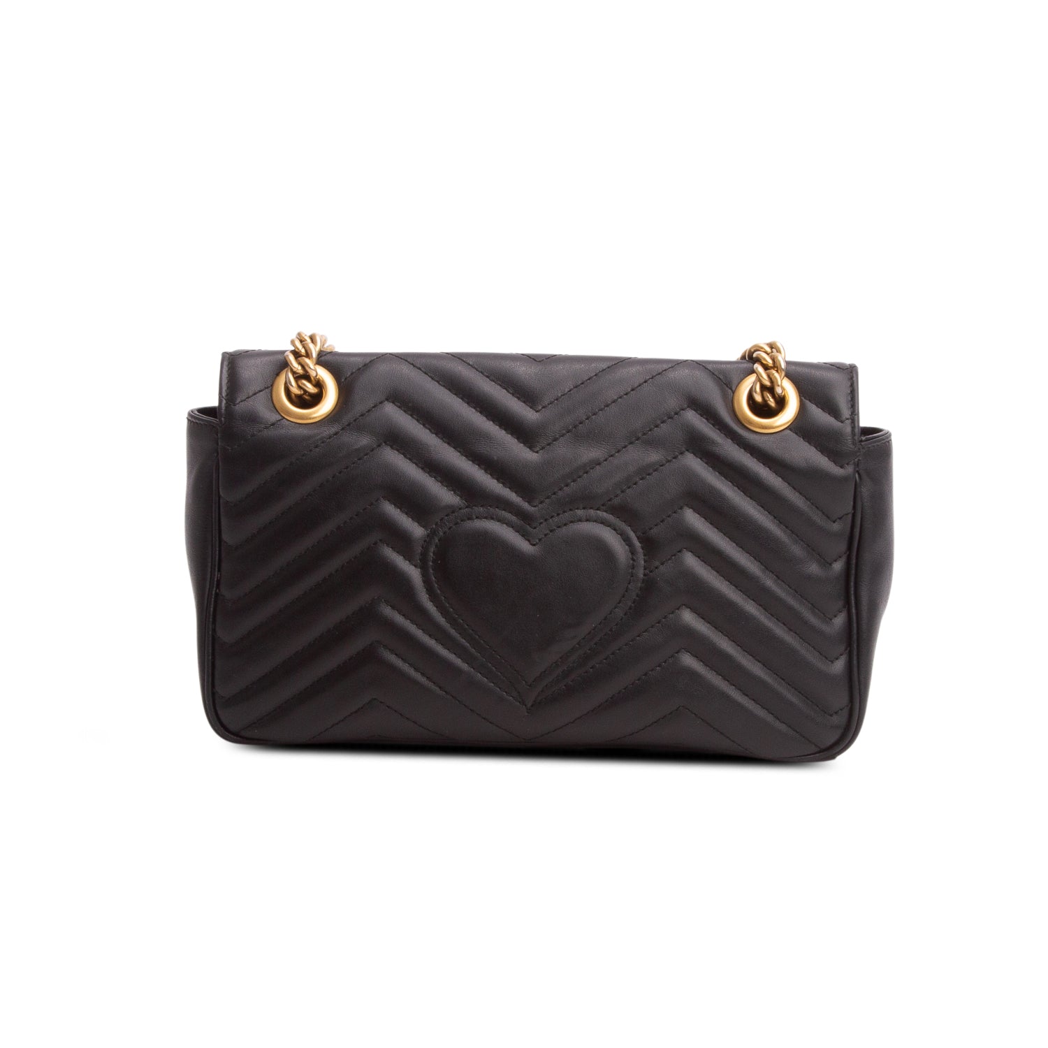 Gucci Black GG Marmont Matelasse Medium Shoulder Bag