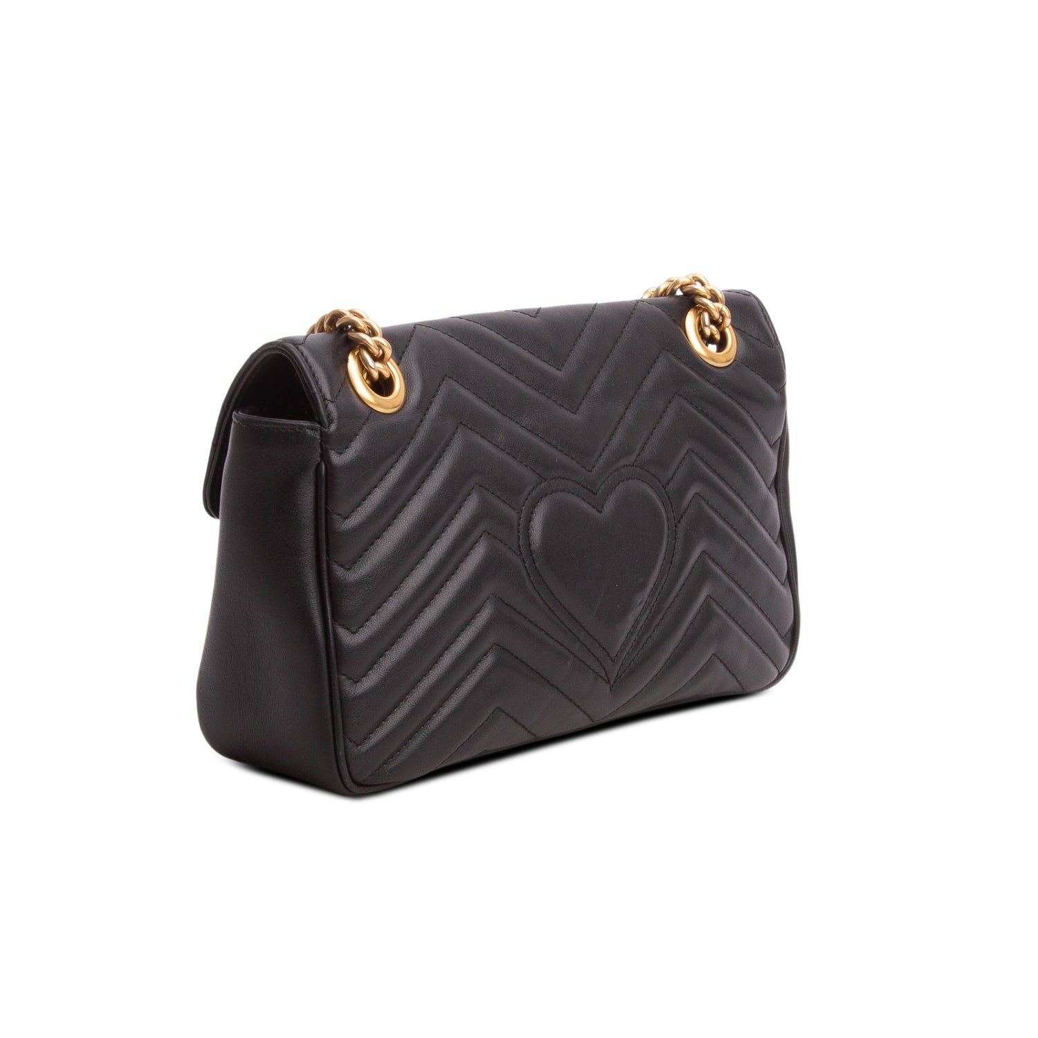 Gucci Black GG Marmont Matelasse Medium Shoulder Bag