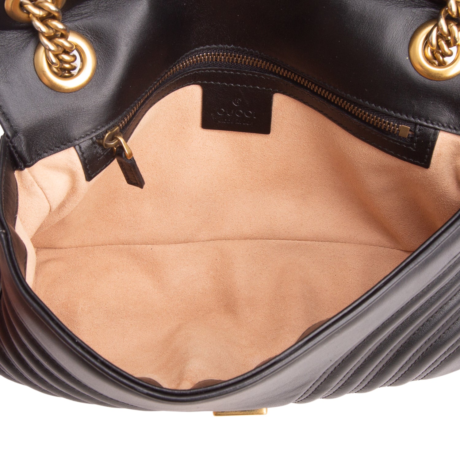 Gucci Black GG Marmont Matelasse Medium Shoulder Bag