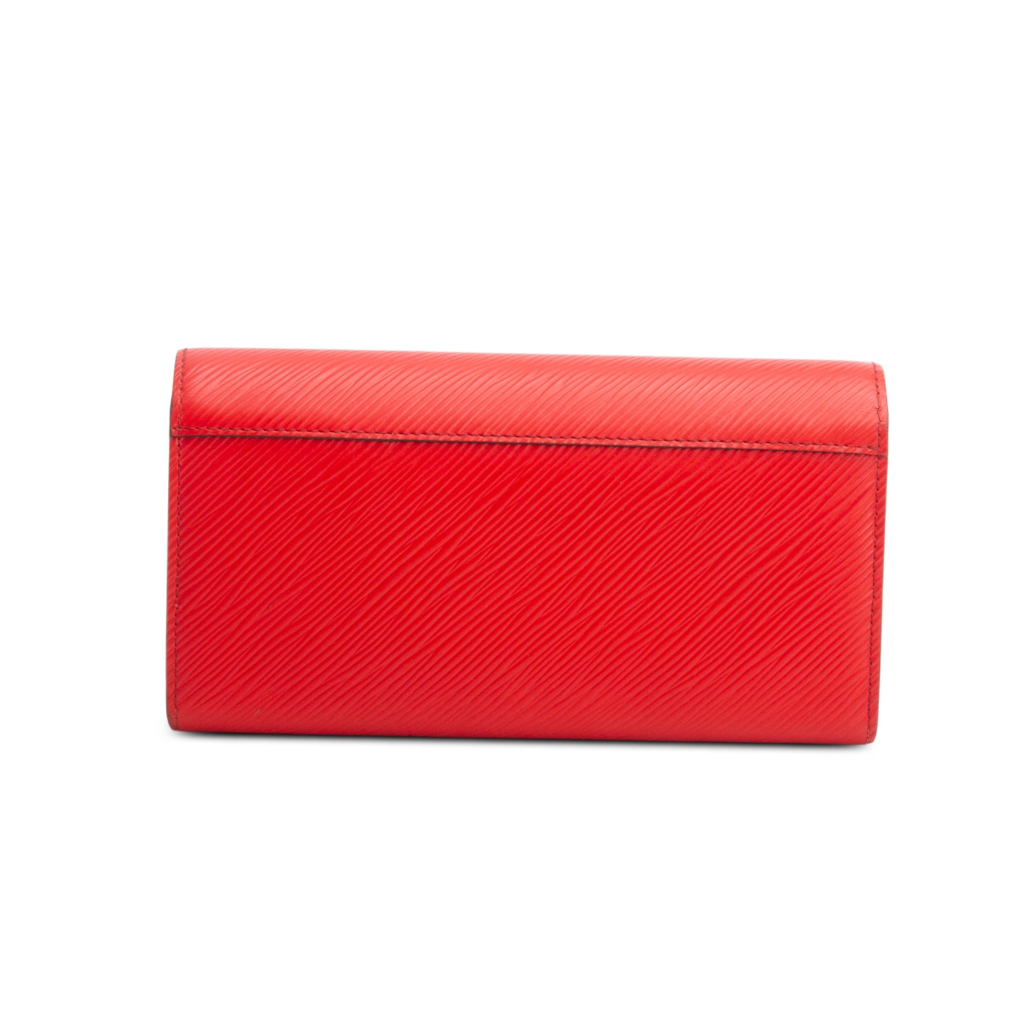 Louis Vuitton Red Epi Leather Twist Wallet w/ Box