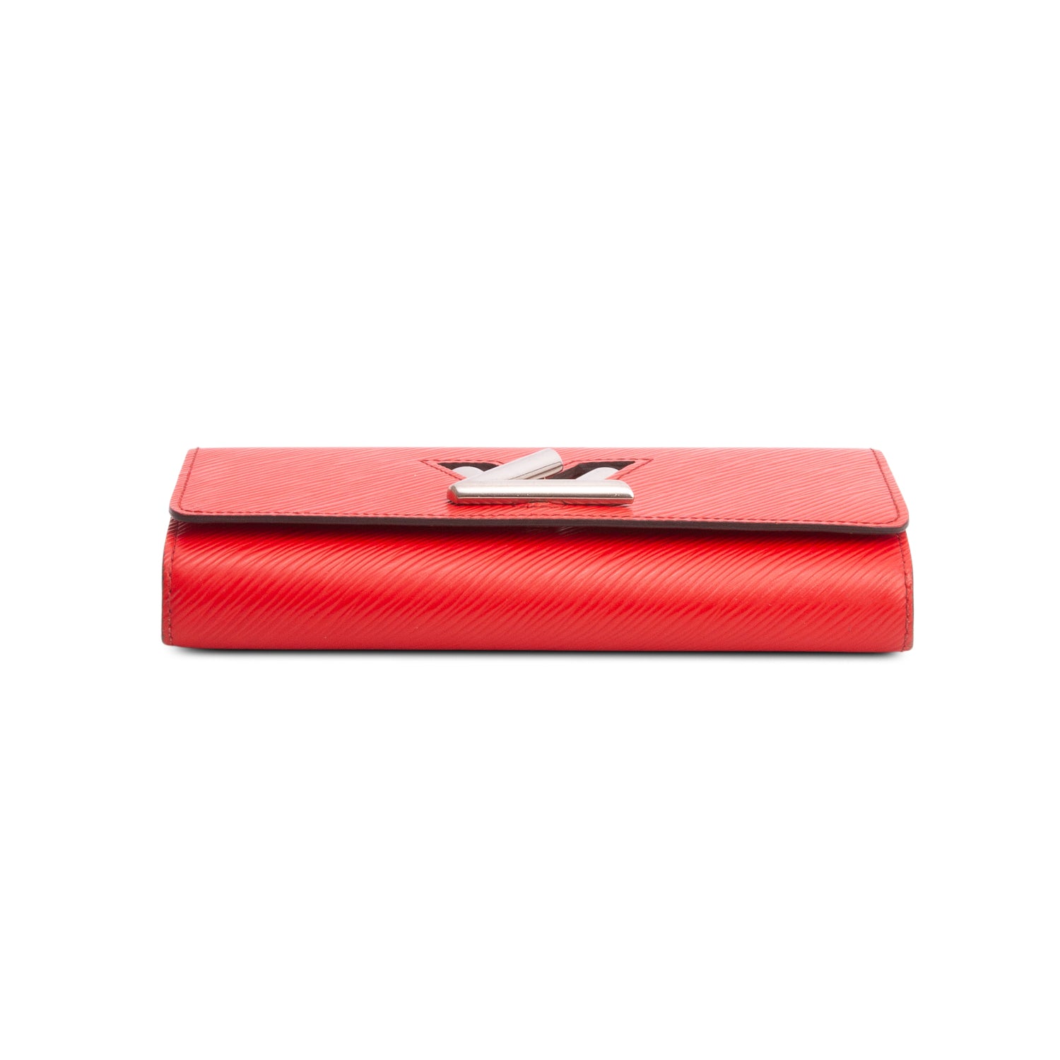 Louis Vuitton Red Epi Leather Twist Wallet w/ Box