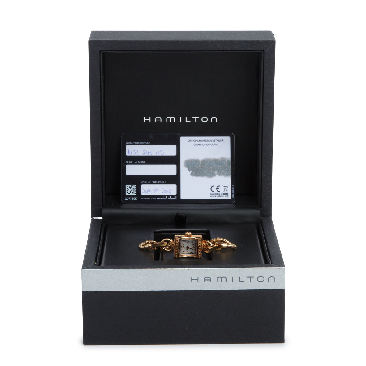 Hamilton Rose Gold-Plated Stainless Steel American Classic 15 MM Quartz Watch Mother of Pearl Dial w/ Box & Papers