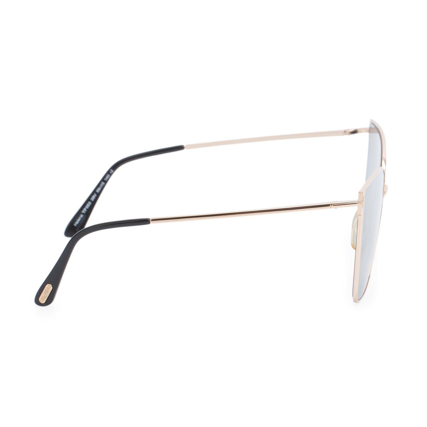 Tom Ford TF653 Rose Gold-Tone Metal Helena Cat-Eye Sunglasses w/ Box & Case