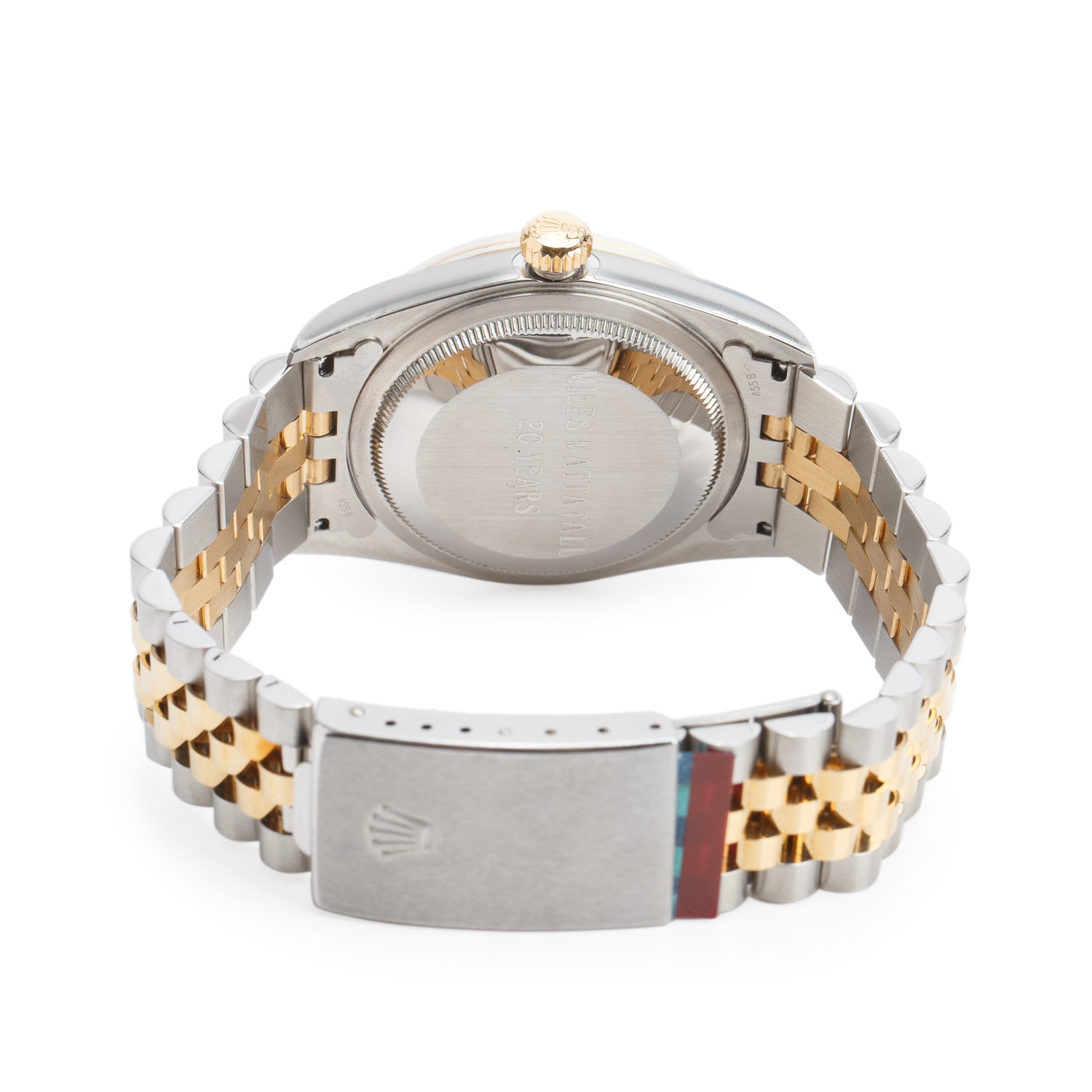 Rolex Stainless Steel & 18k Yellow Gold Datejust 36 MM Automatic Watch Gold Dial 16233 w/ Box & Papers