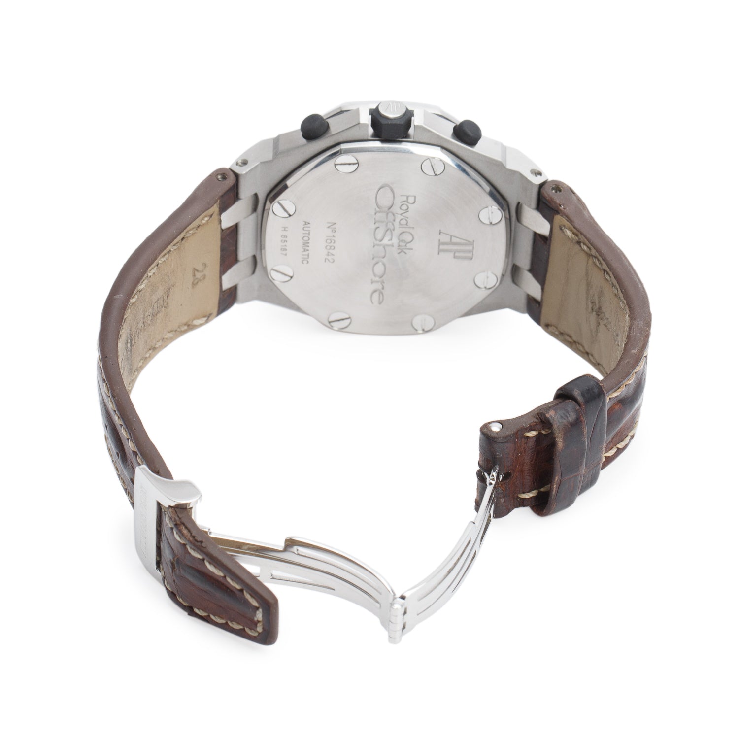 Audemars Piguet Stainless Steel Royal Oak Offshore 42 MM Automatic Chronograph Watch White Dial w/ Box & Papers