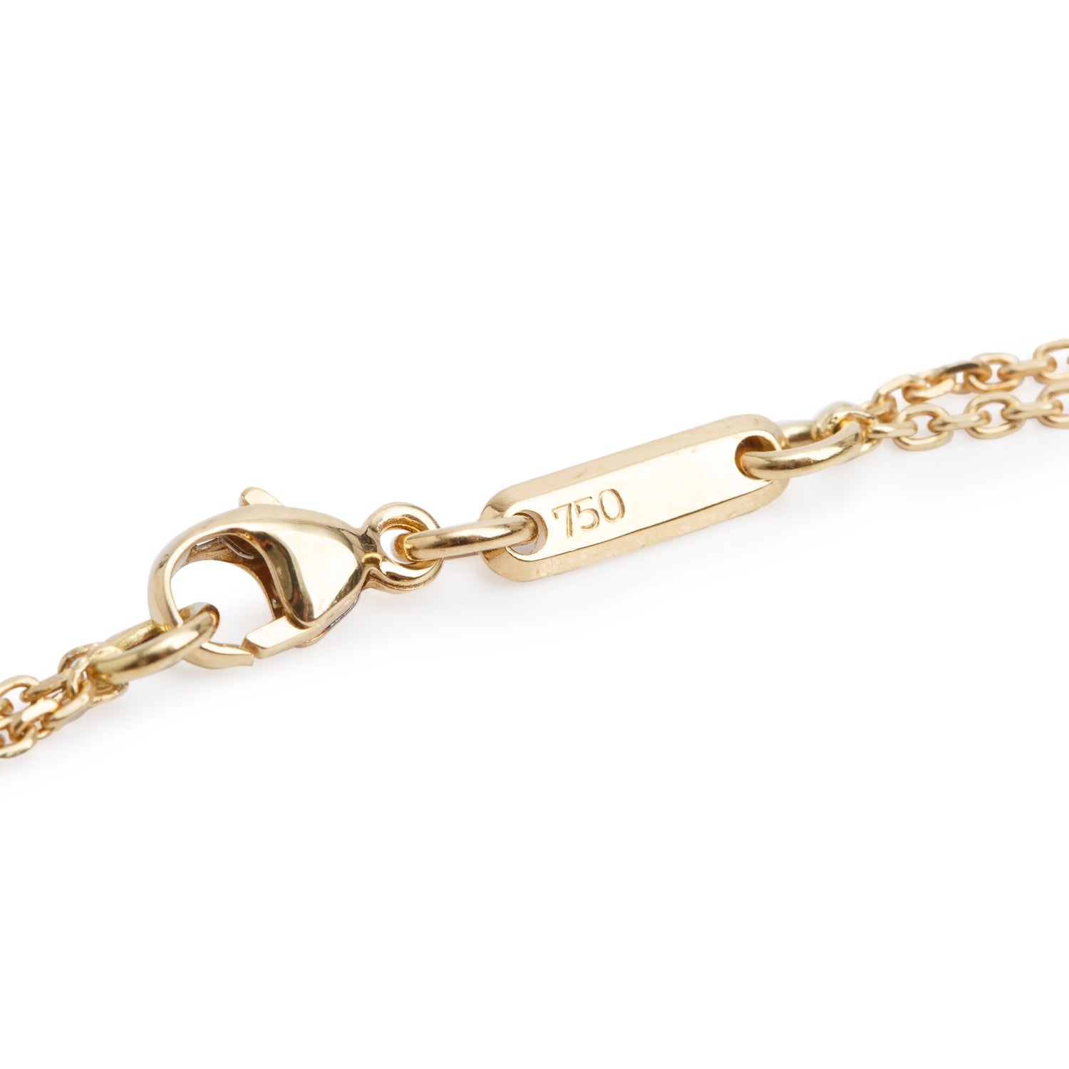 Chopard 18k Yellow Gold Floating Diamond Cross Pendant Necklace