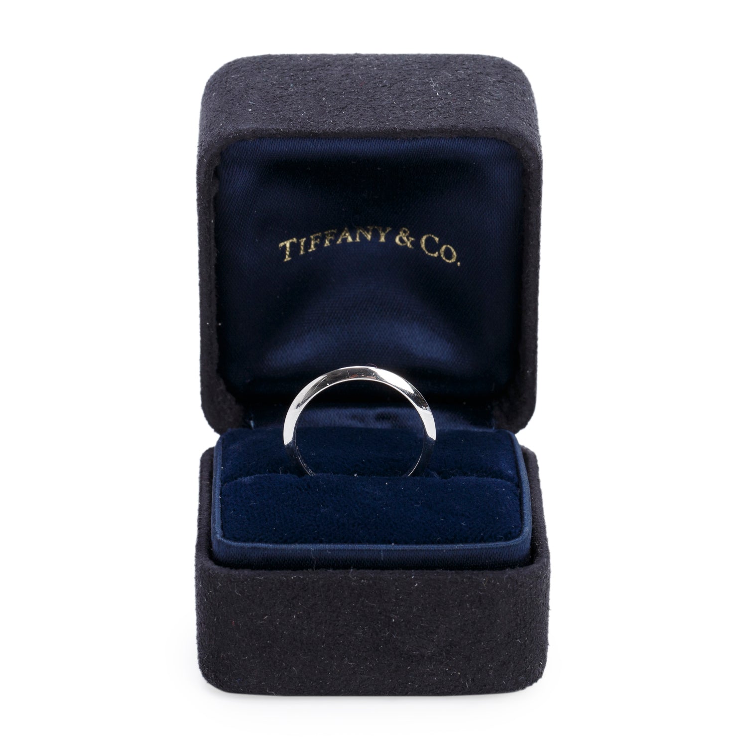 Tiffany & Co. Platinum 0.66 ct. Diamond Solitaire Engagement Ring, Size 4.75 w/ Box & Diamond Certificate