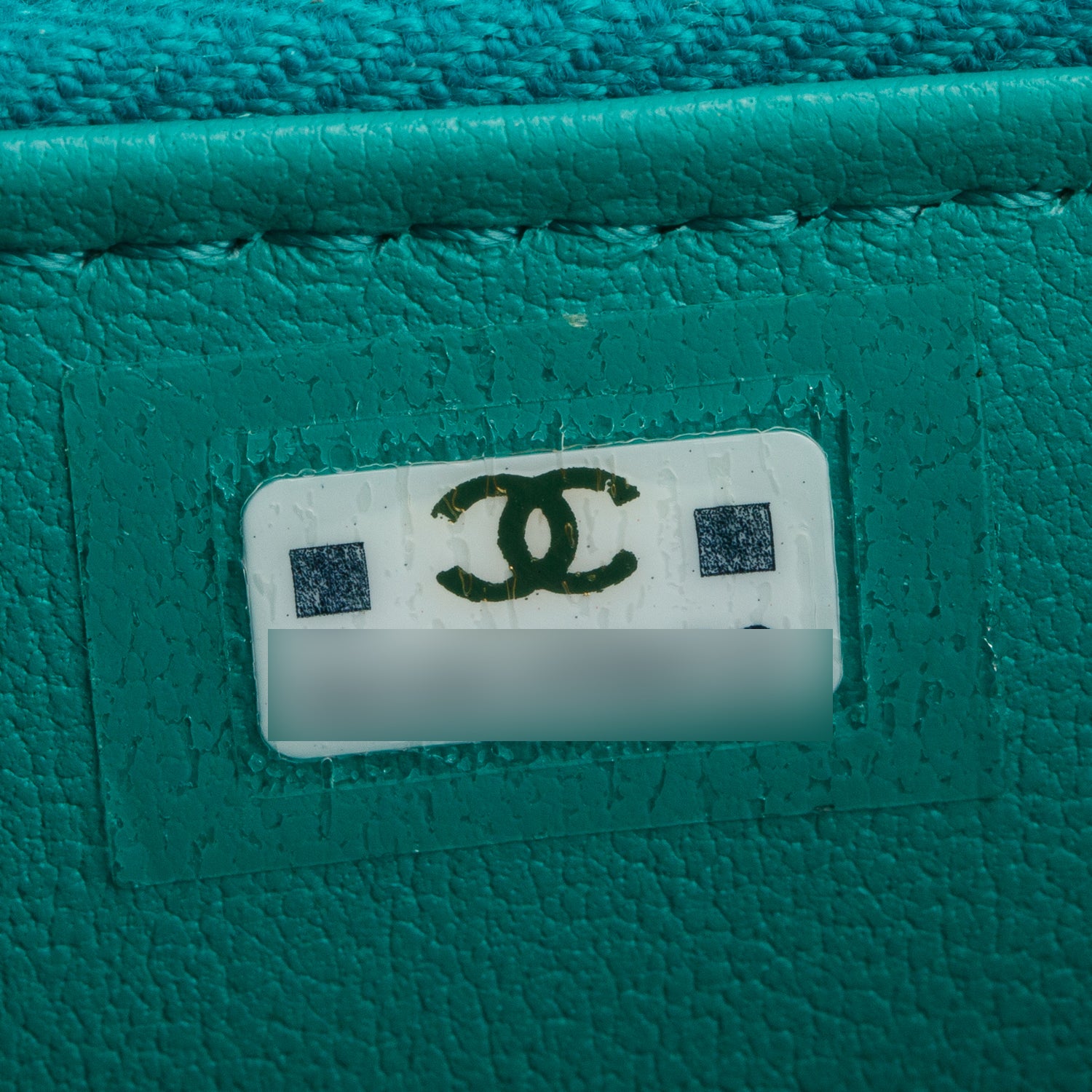 Chanel Green Caviar Leather Mini Heart Crush Vanity Case