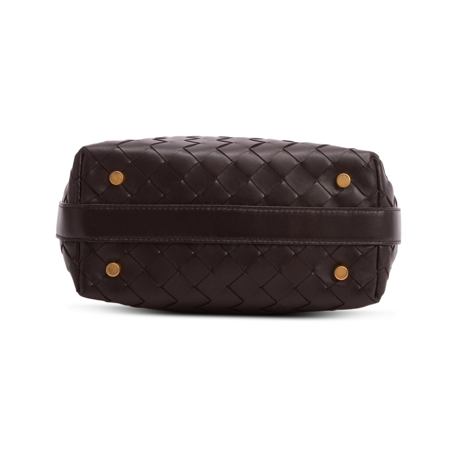 Bottega Veneta Brown Calfskin Nappa Intrecciato Mini Wallace w/ Box