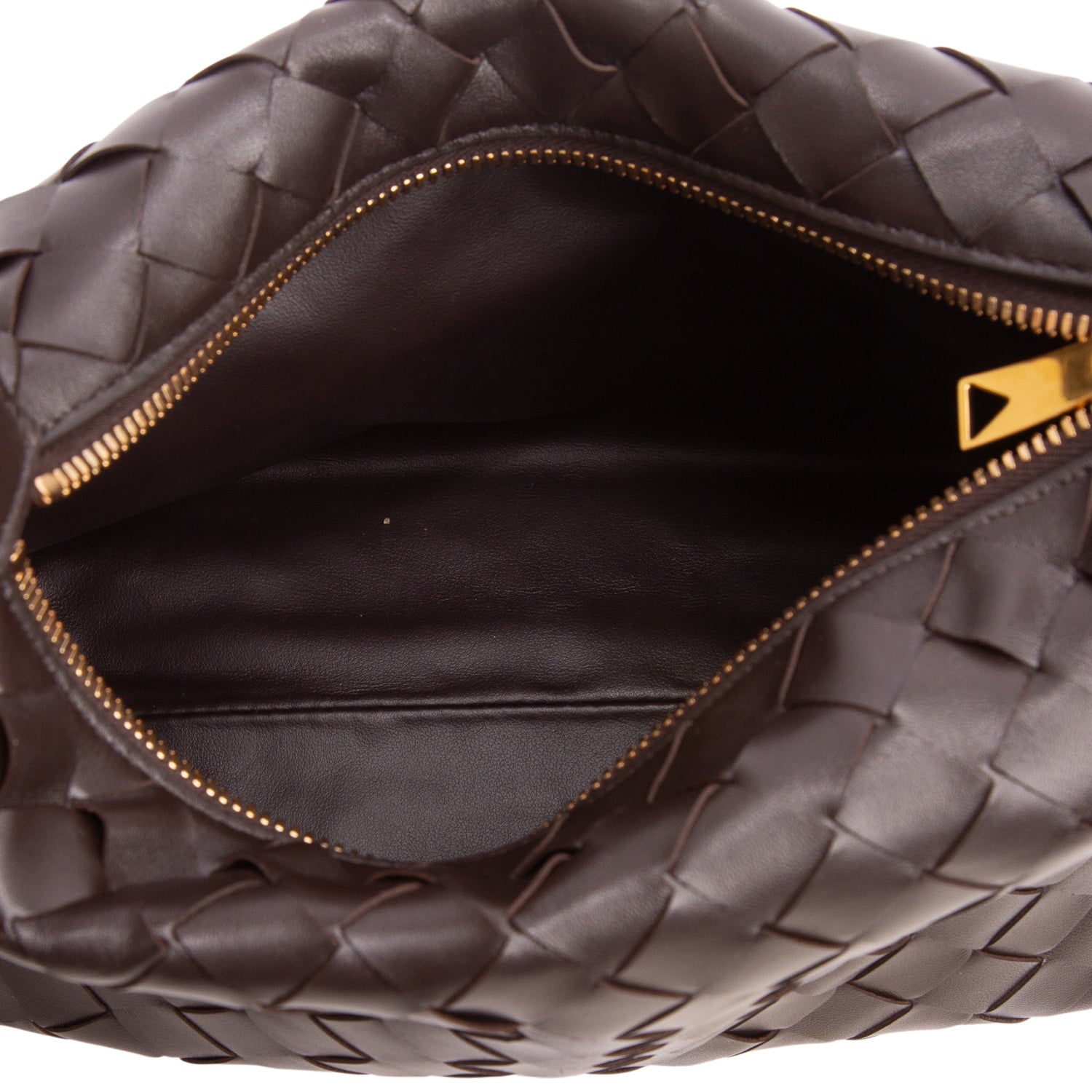 Bottega Veneta Brown Calfskin Nappa Intrecciato Mini Wallace w/ Box