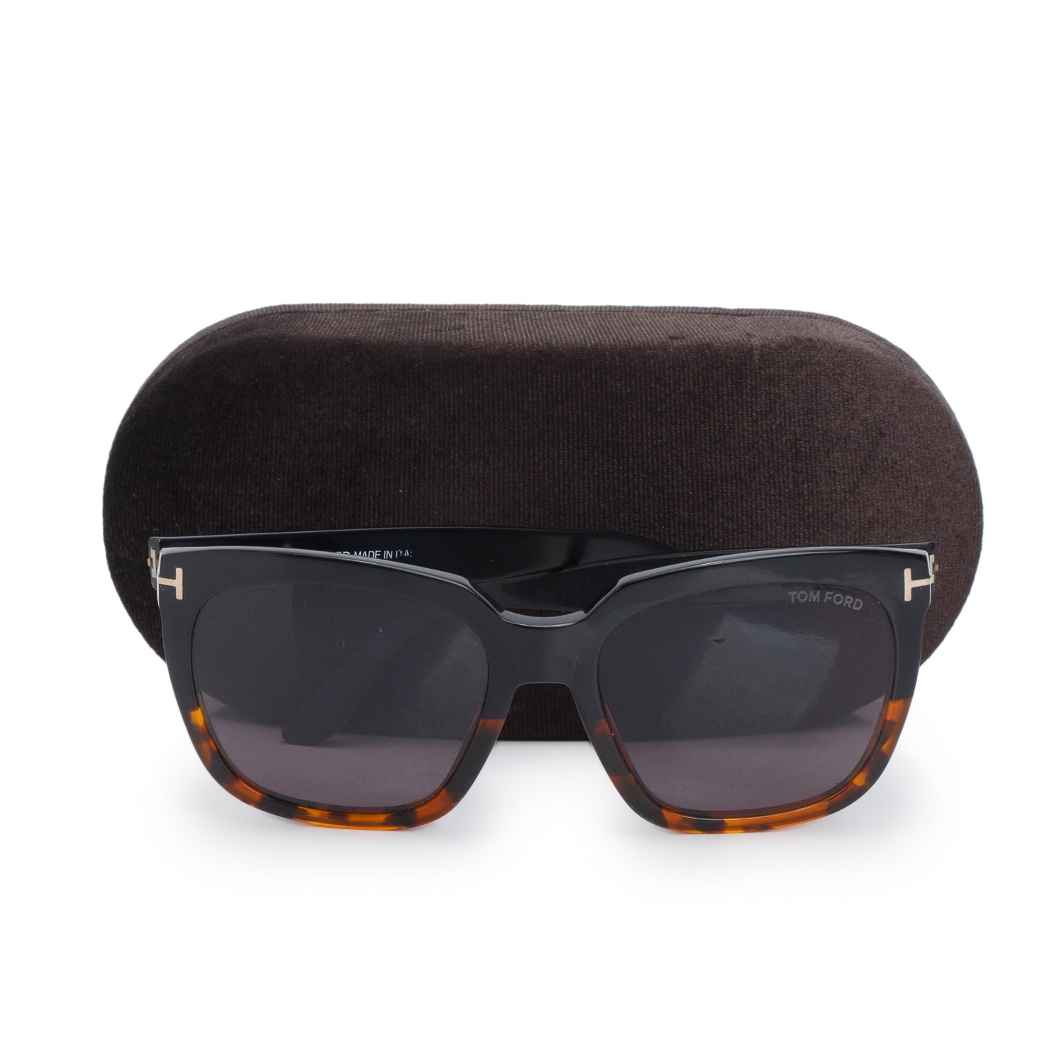 Tom Ford TF 502 Amarra Tortoise Acetate Square Sunglasses w/ Case