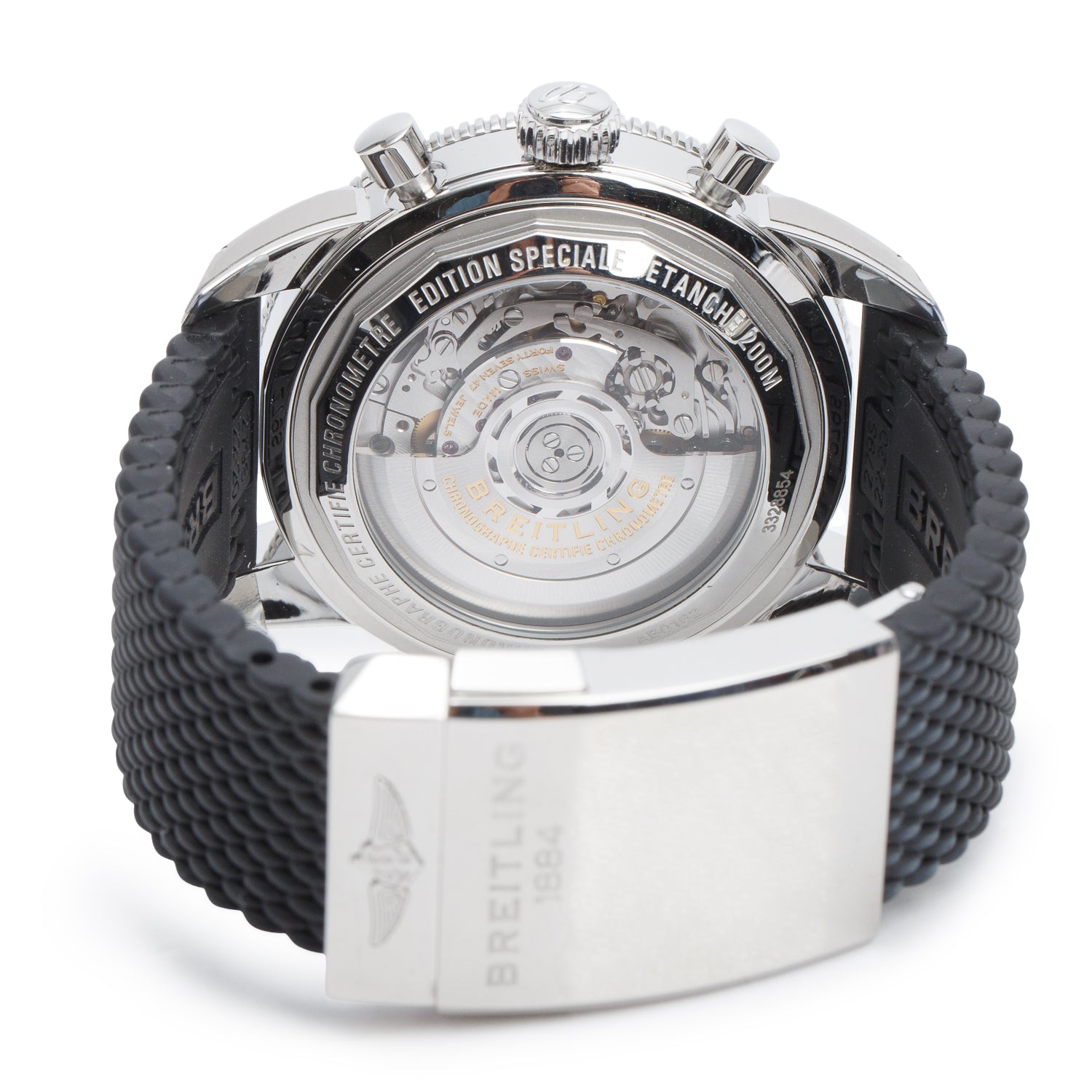Breitling Stainless Steel Superocean Heritage II B01 44 MM Automatic Chronograph Watch Blue Dial AB0162 w/ Box & Papers