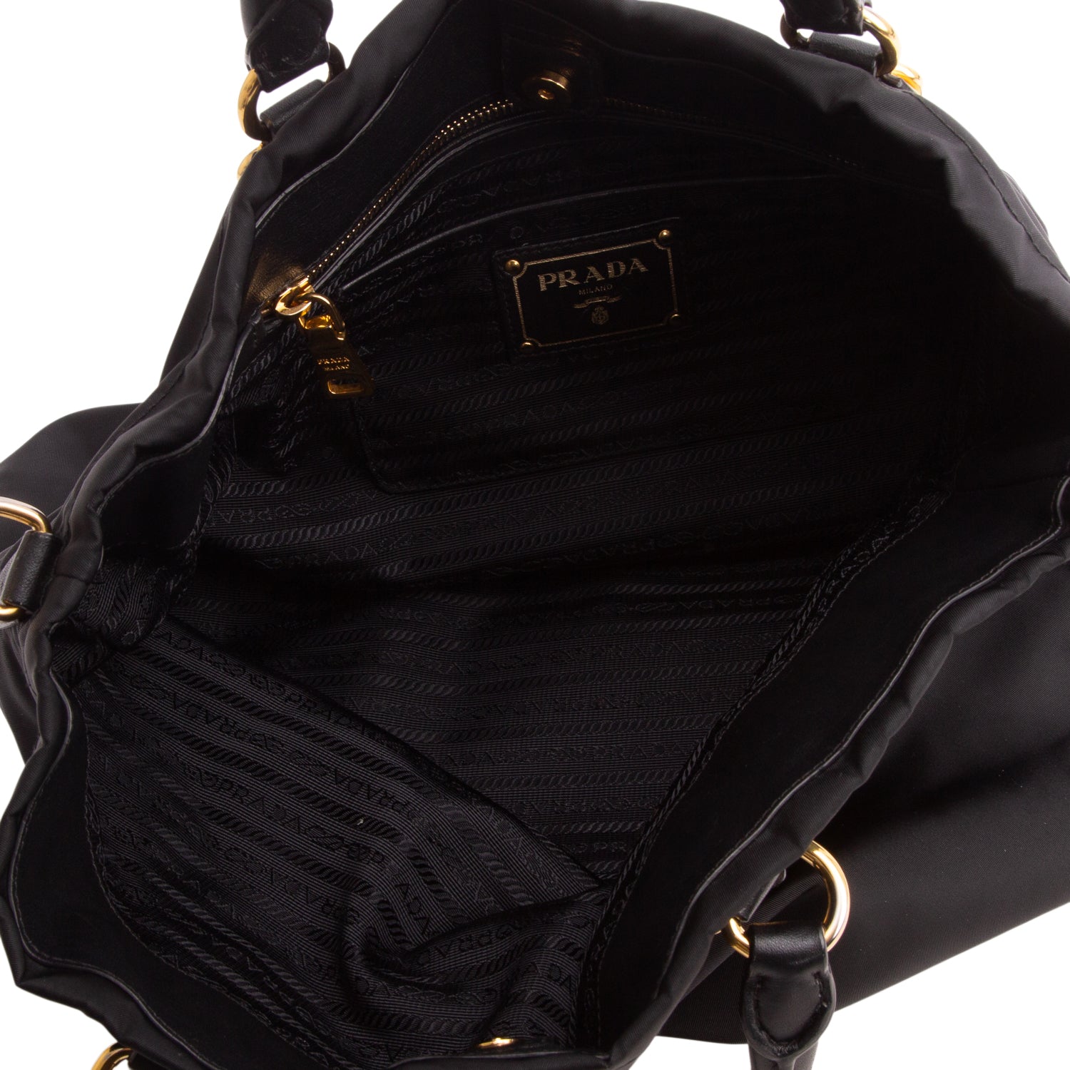 Prada Black Tessuto Nylon Tote