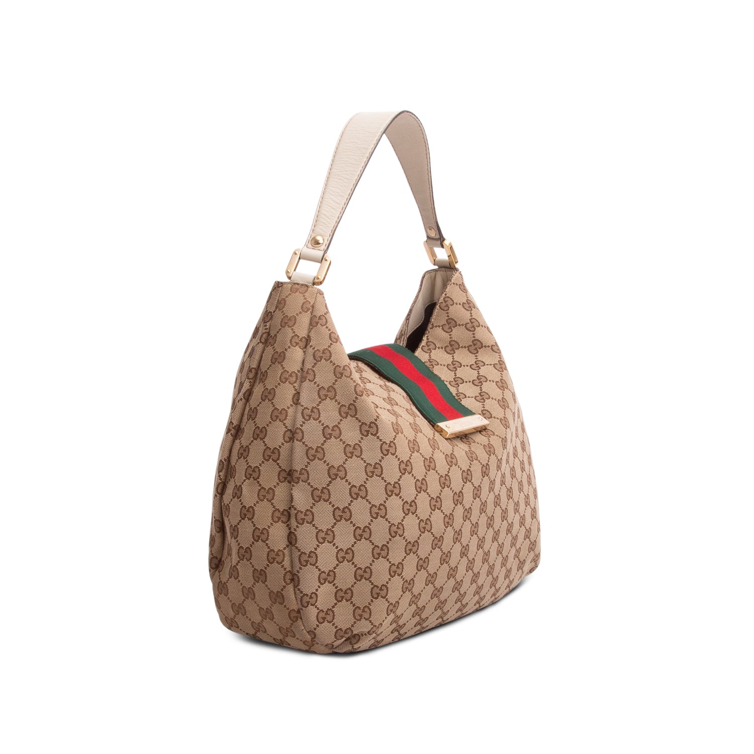 Gucci GG Monogram Large New Ladies Web Hobo