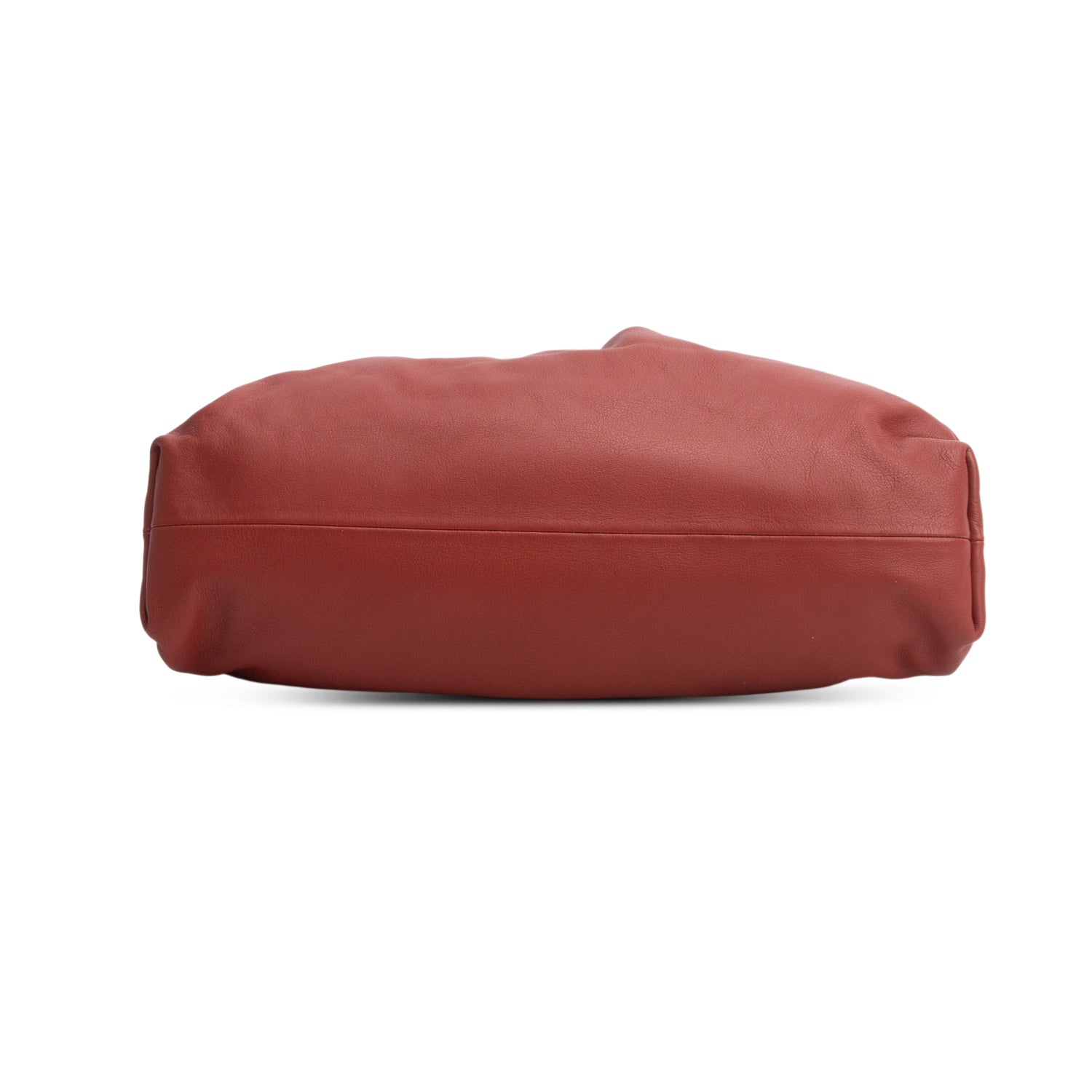 Bottega Veneta Red Smooth Butter Calf The Pouch Oversized Clutch