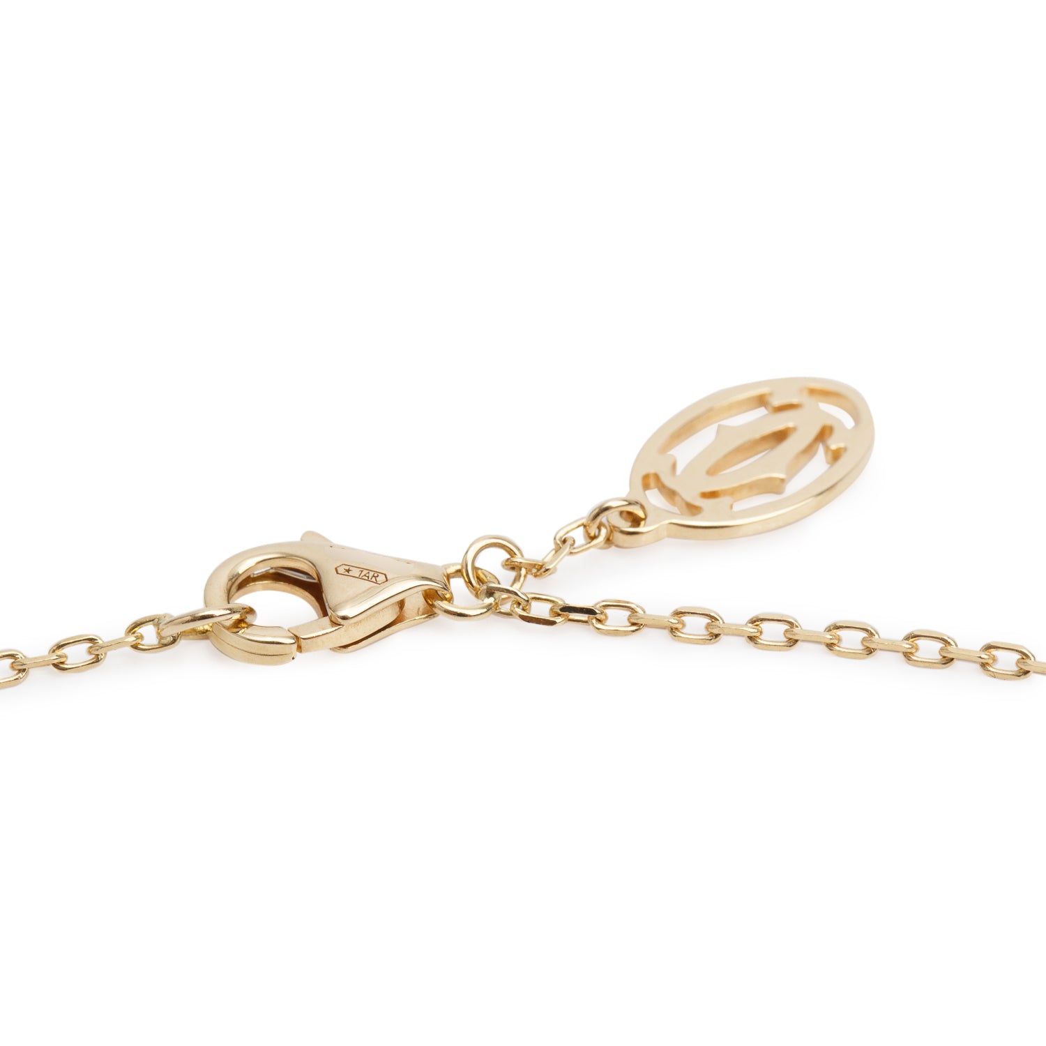 Cartier 18k Yellow, White & Rose Gold Trinity Pendant Necklace w/ Box