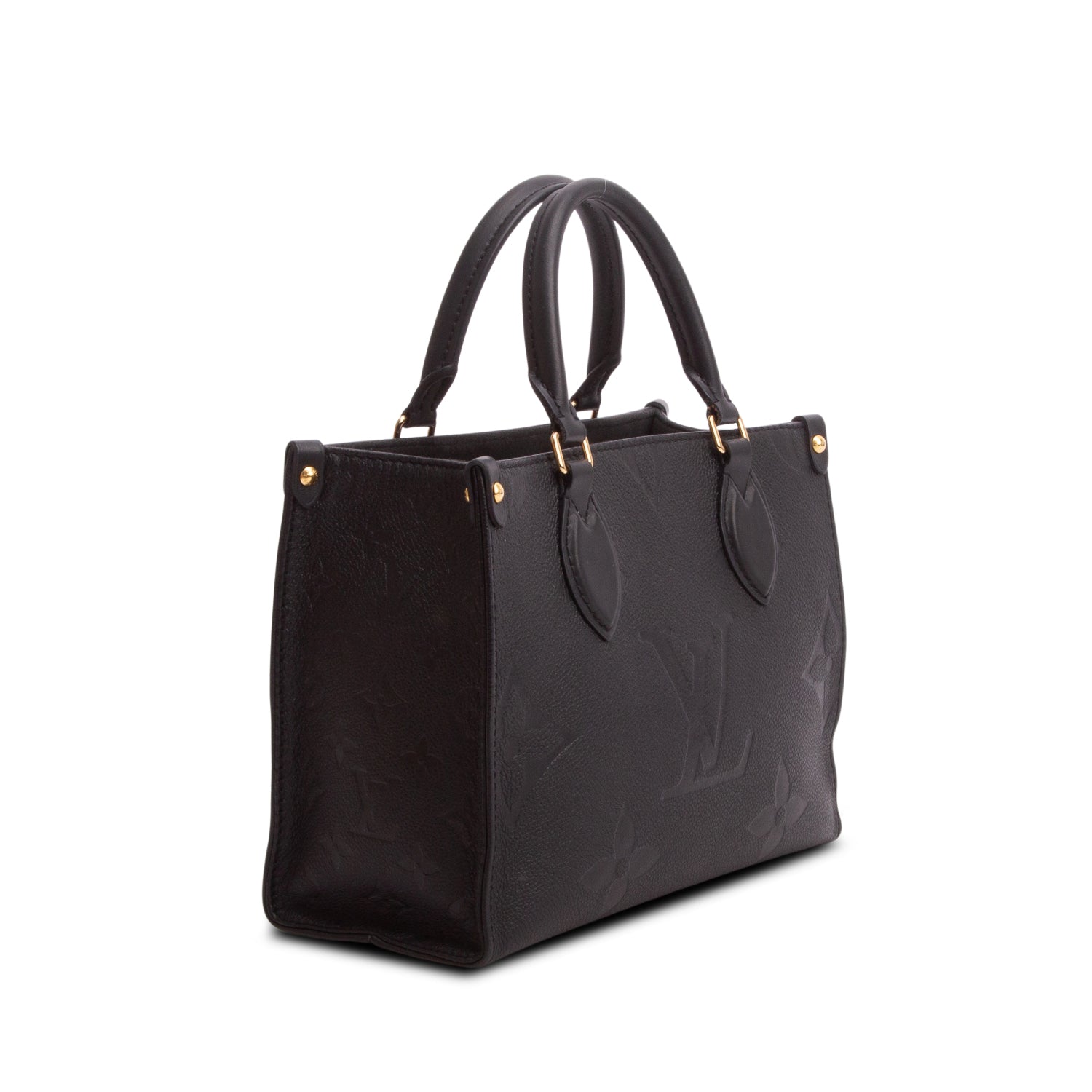 Louis Vuitton 2025 Black Empreinte Monogram OnTheGo PM w/ Box, Strap & Receipt