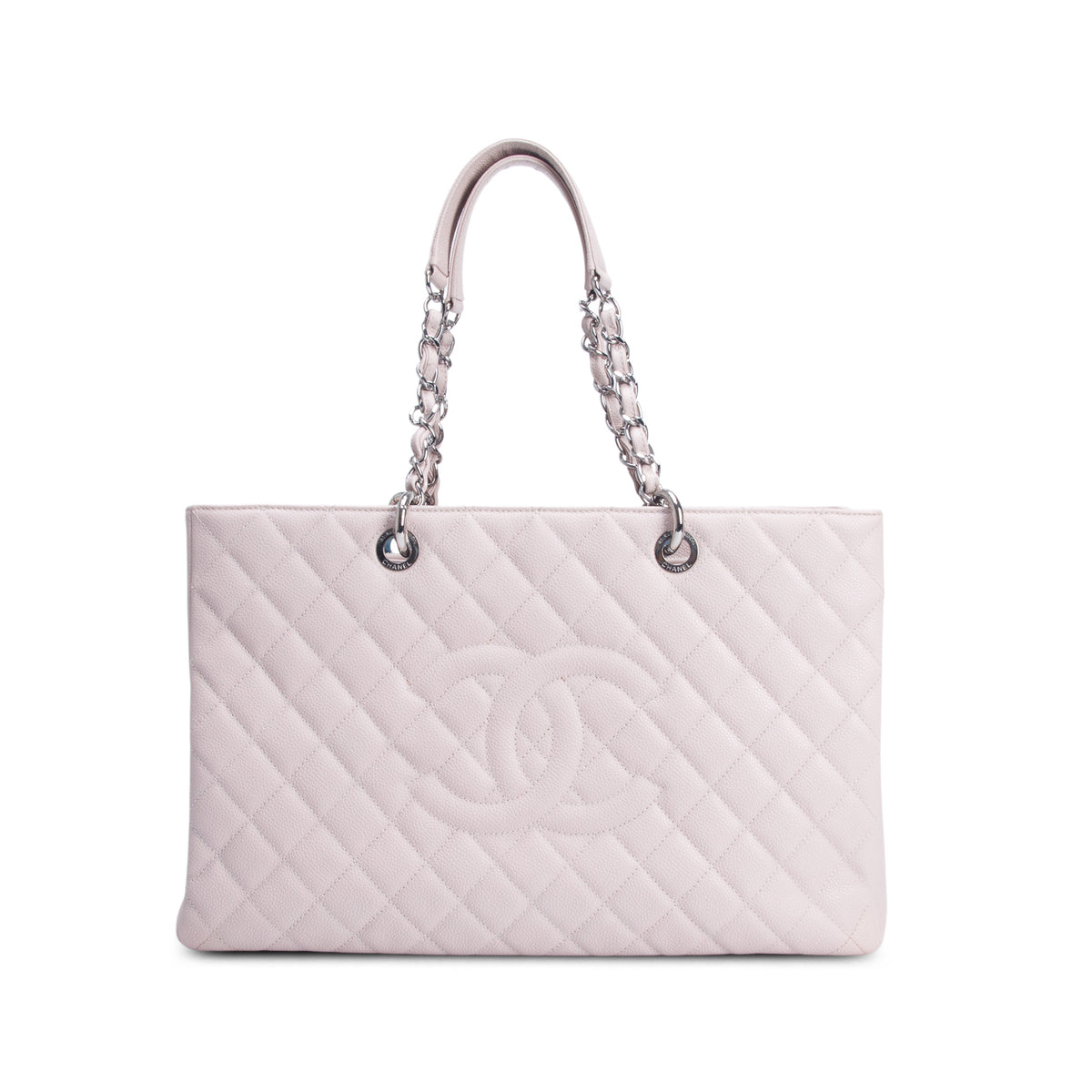 Chanel Pink Caviar Leather XL Grand Shopping Tote (GST) w/ Authenticity Card