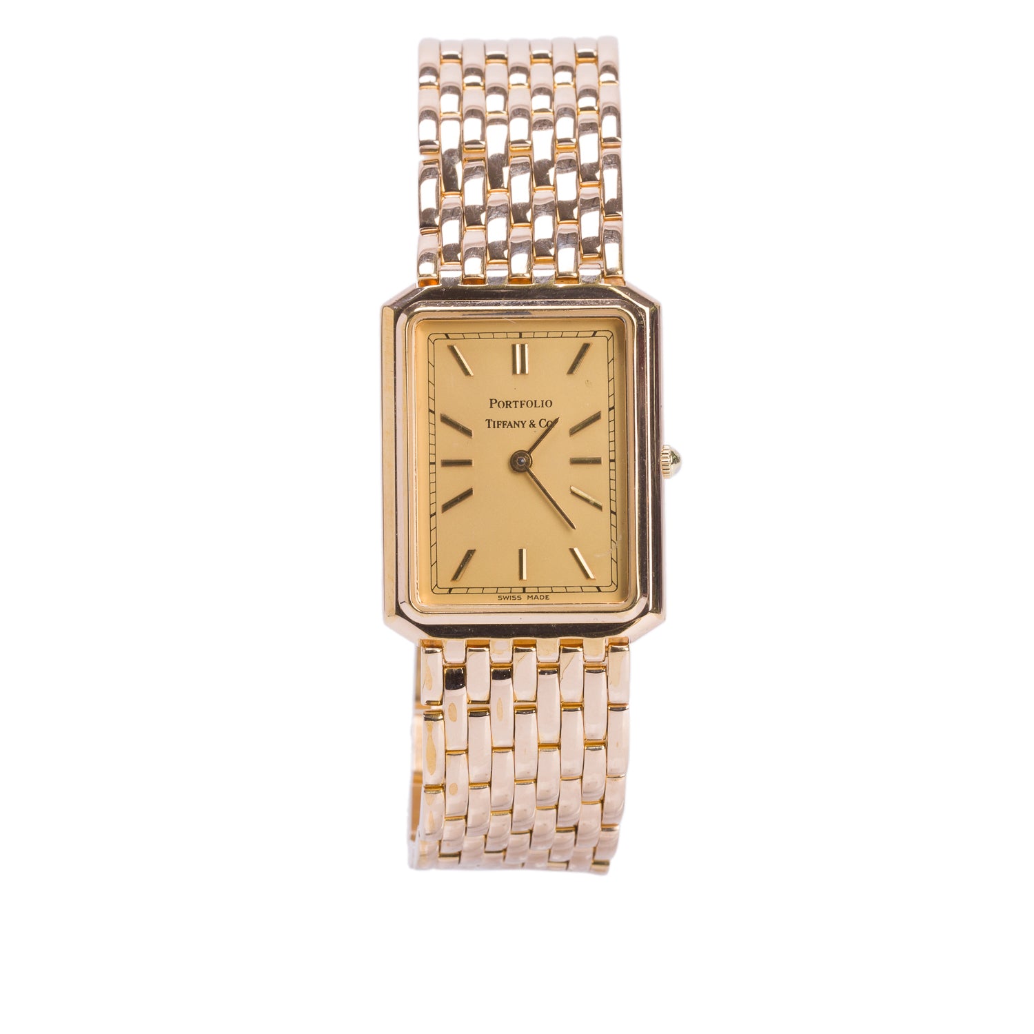 Tiffany & Co. Electroplated Stainless Steel Portfolio Quartz Watch