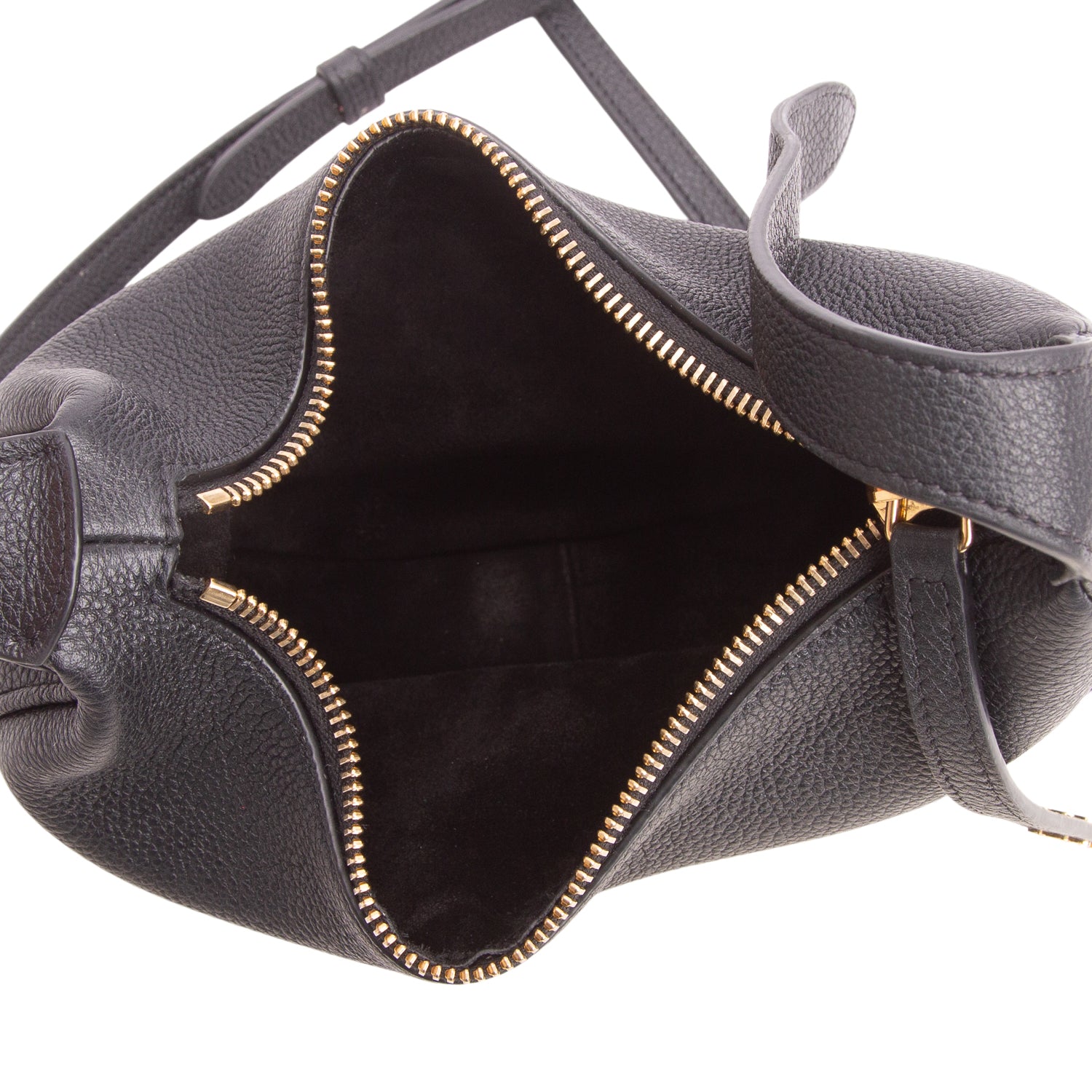 Celine 2025 Black Grained Calfskin Teen Lulu w/ Box & Strap