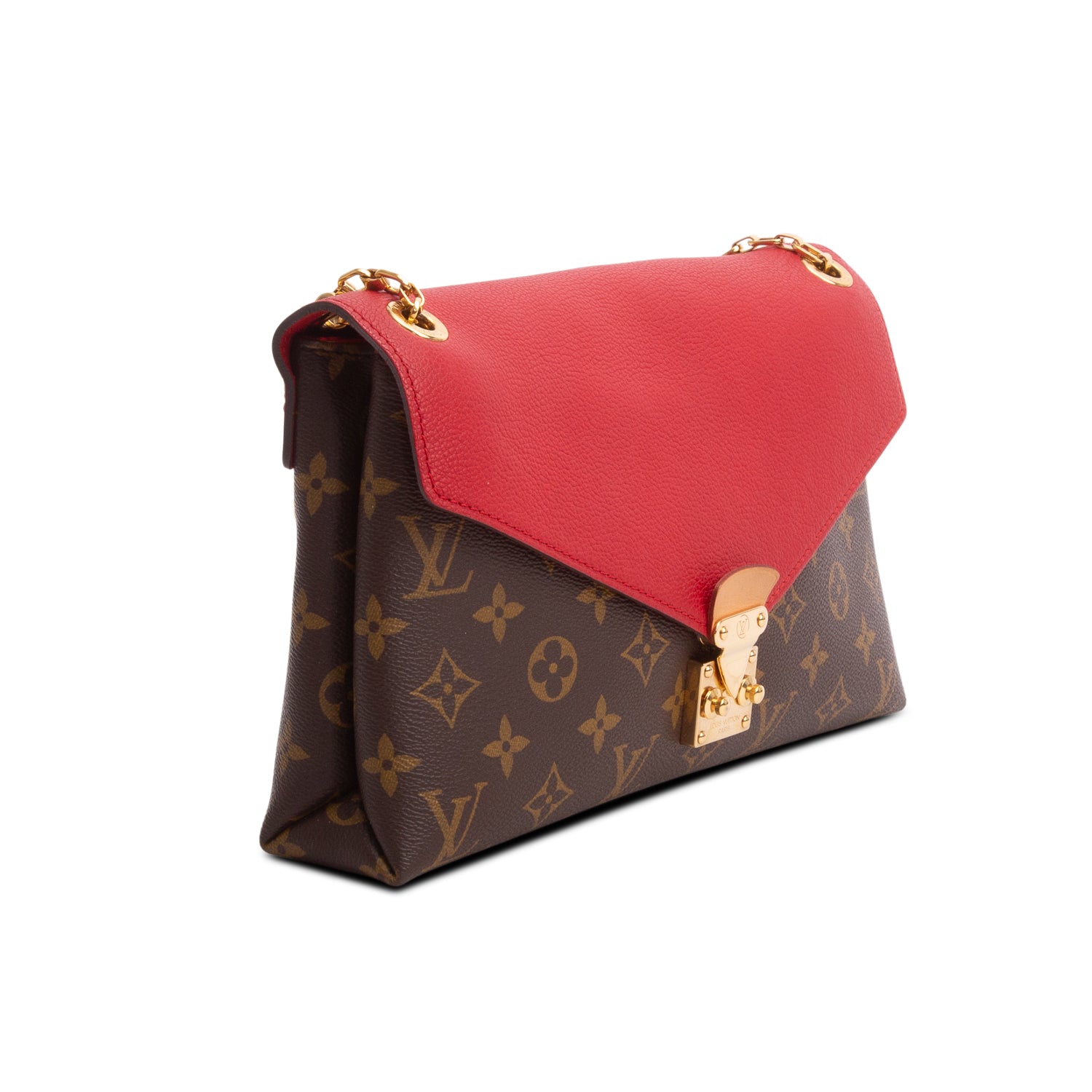 Louis Vuitton Red Monogram Pallas Chain Bag