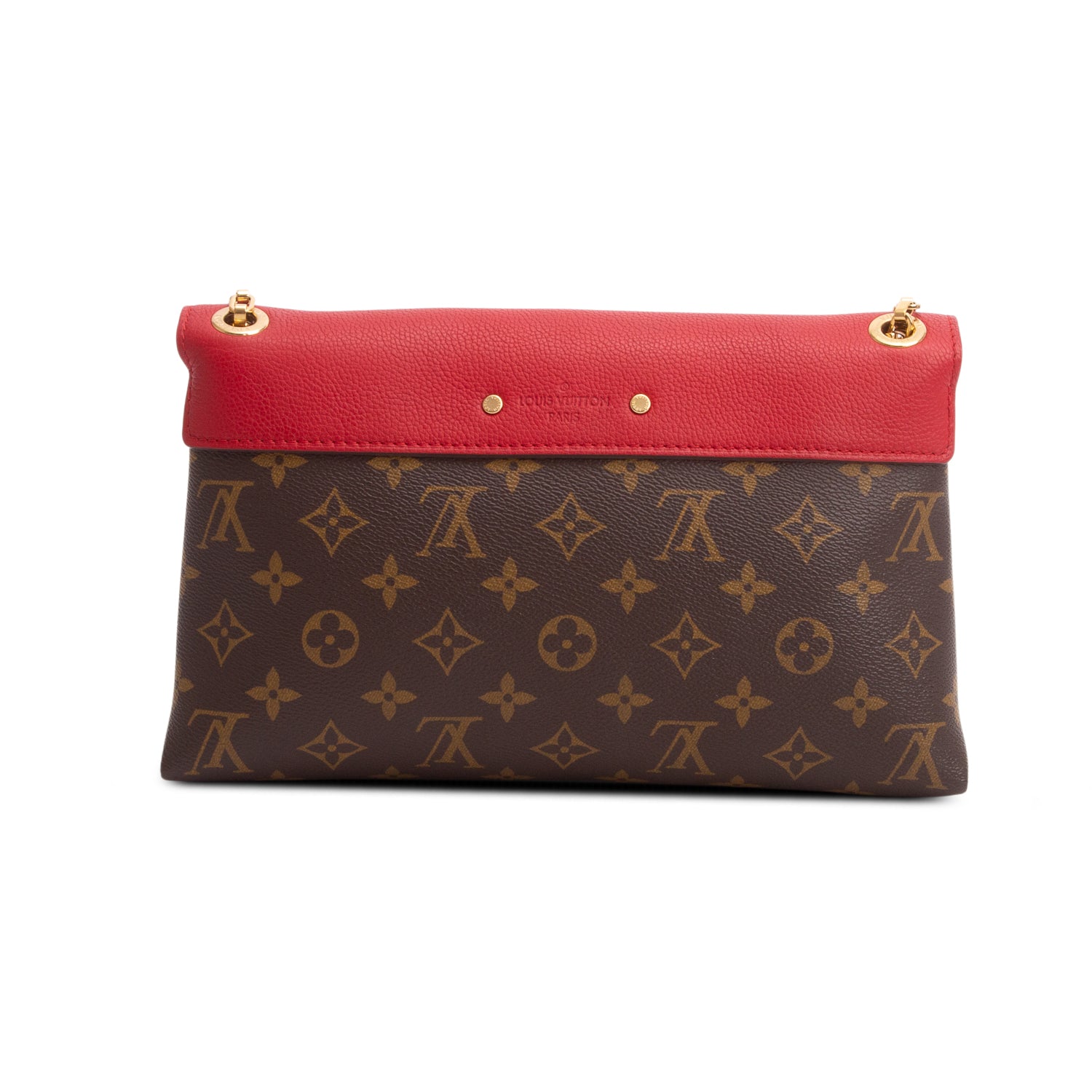 Louis Vuitton Red Monogram Pallas Chain Bag
