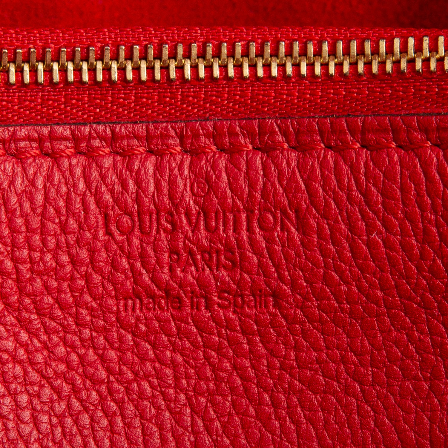 Louis Vuitton Red Monogram Pallas Chain Bag