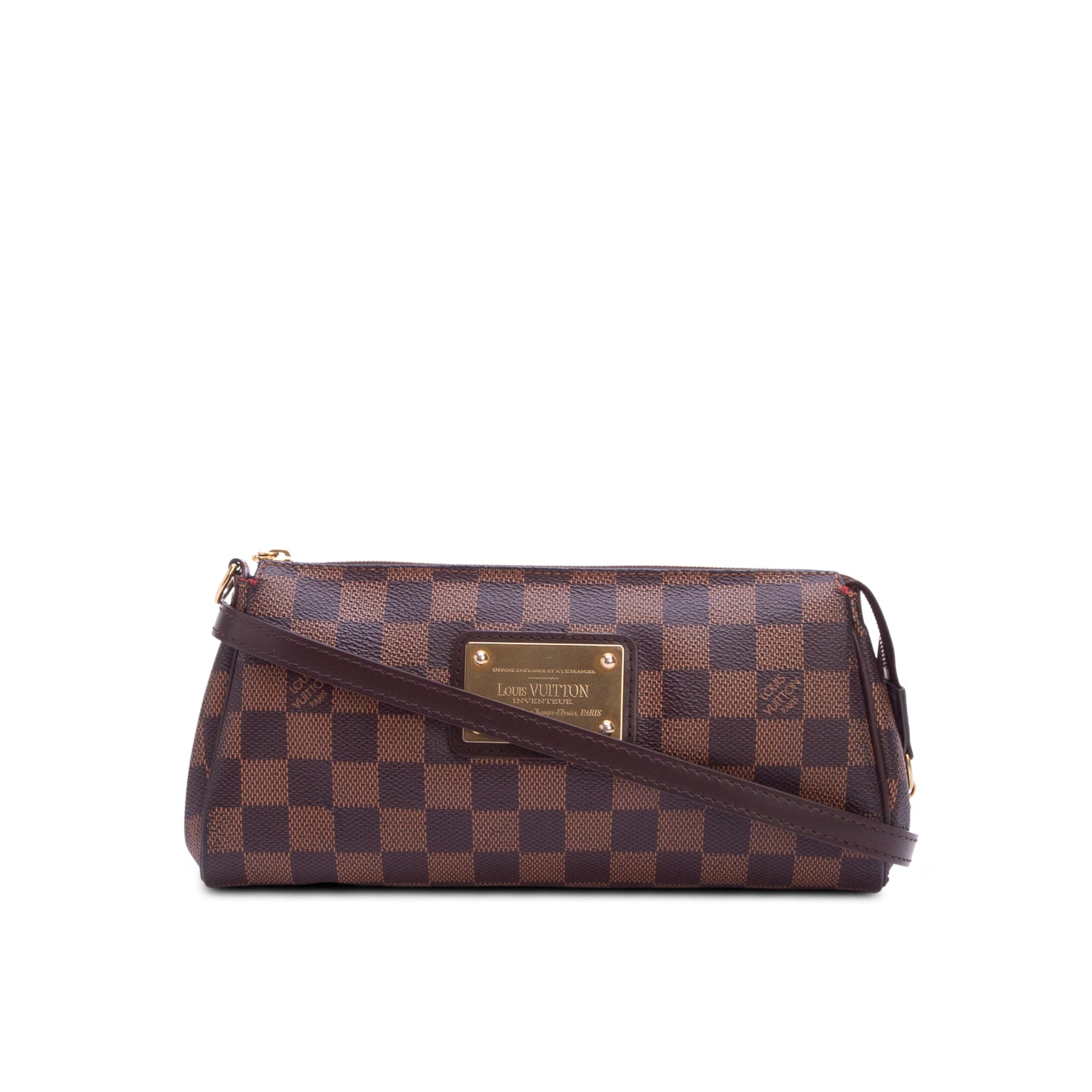 Louis Vuitton Damier Ebene Eva Clutch w/ Straps