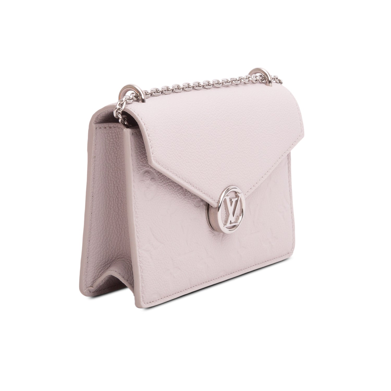 Louis Vuitton Grey Monogram Empreinte Rosy Wallet on Chain w/ Box