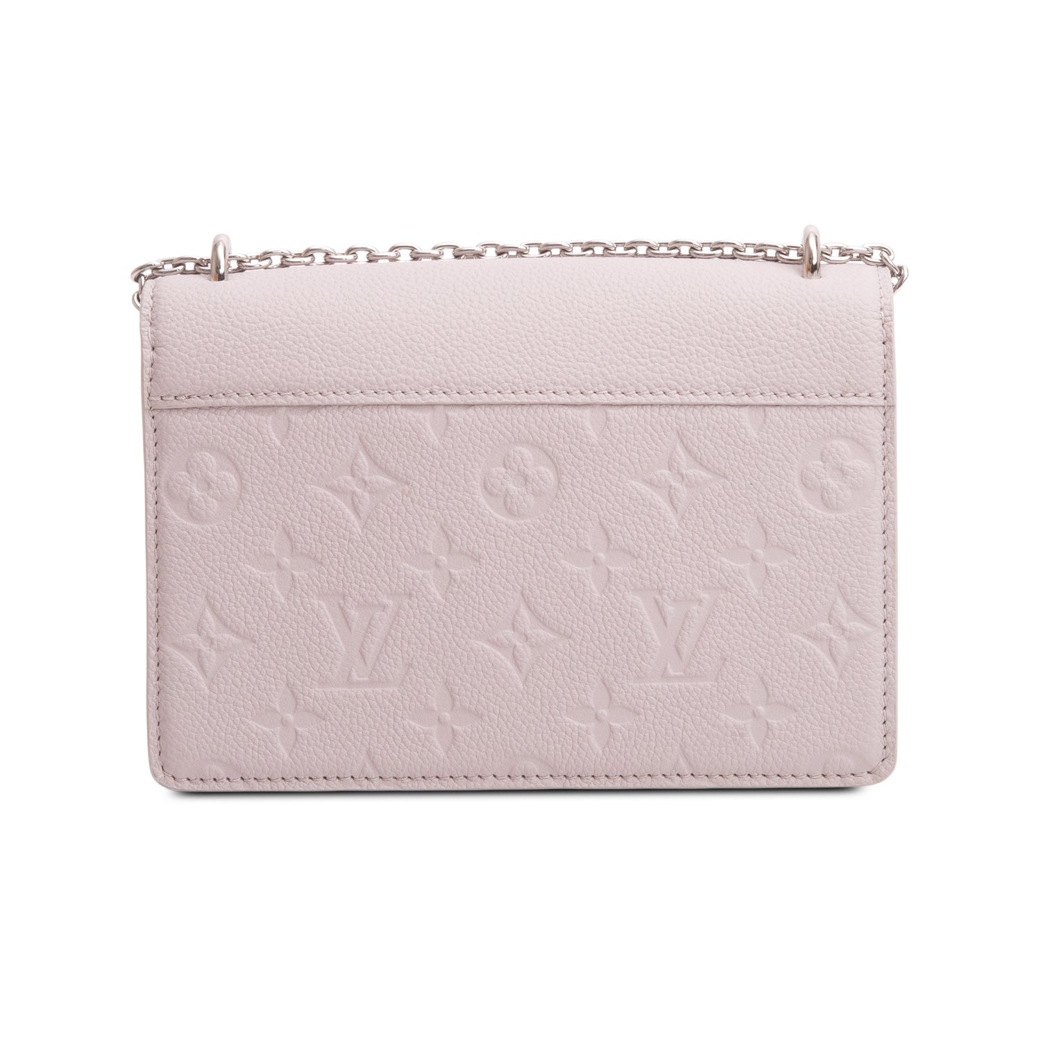 Louis Vuitton Grey Monogram Empreinte Rosy Wallet on Chain w/ Box