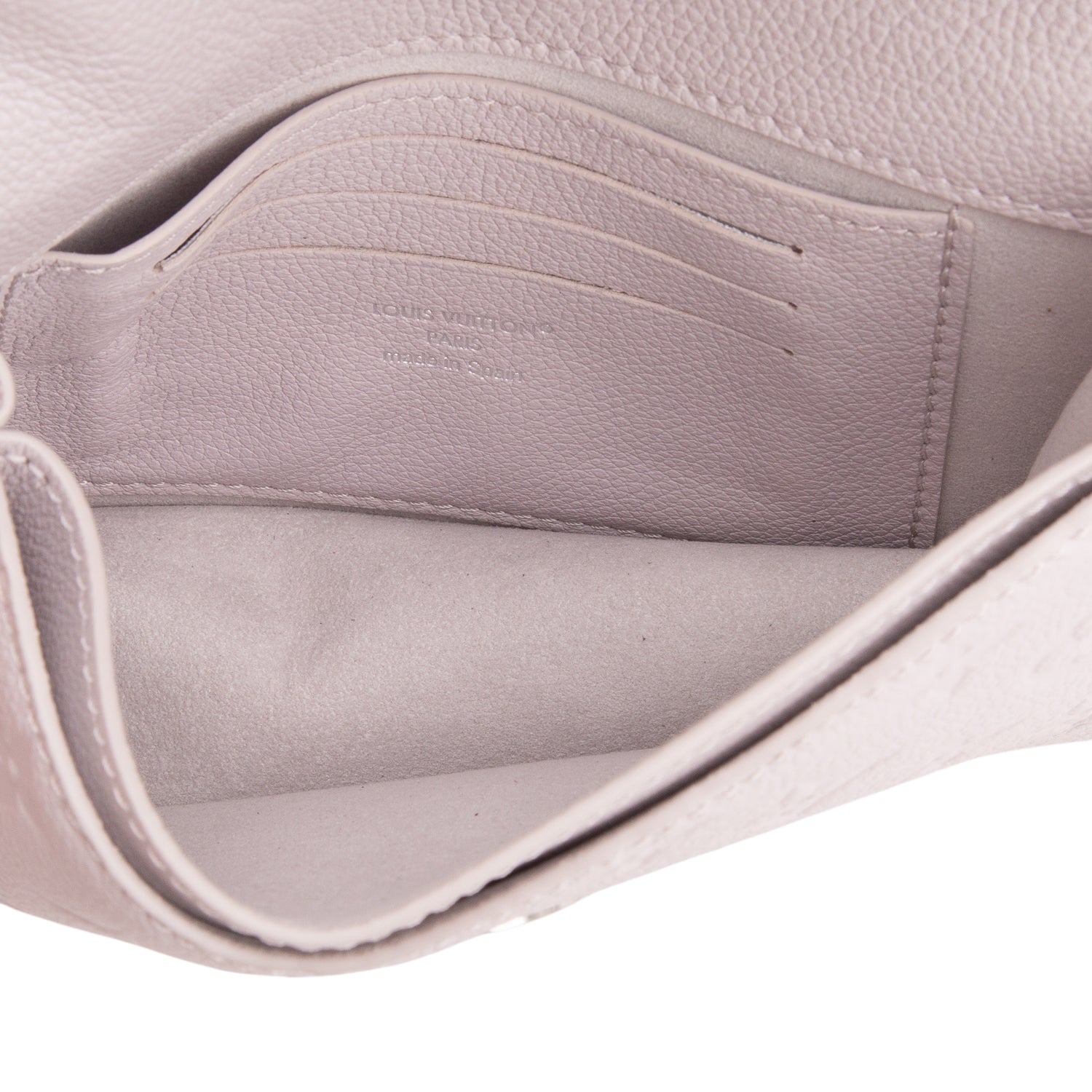 Louis Vuitton Grey Monogram Empreinte Rosy Wallet on Chain w/ Box