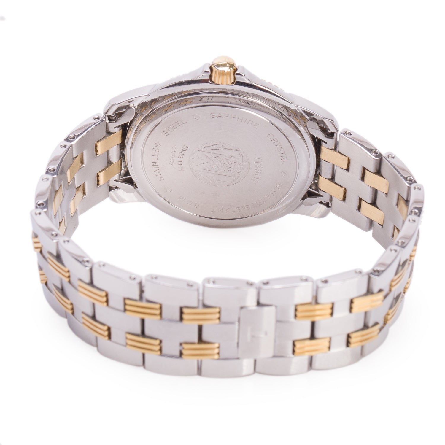 Tissot Two-Tone Stainless Steel Ballade 36 MM Quartz Watch Blue Dial