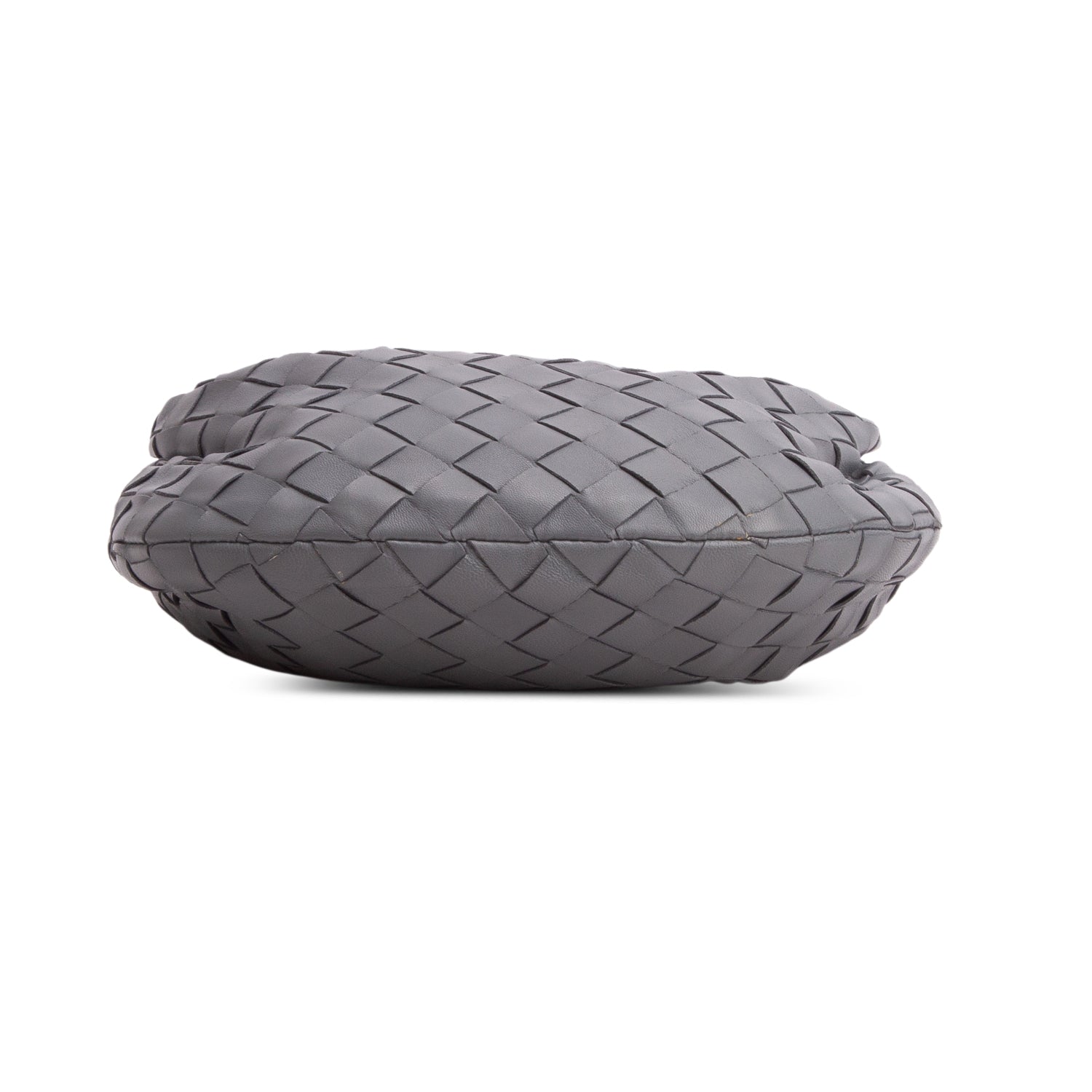 Bottega Veneta Grey Lambskin Intrecciato Mini Jodie
