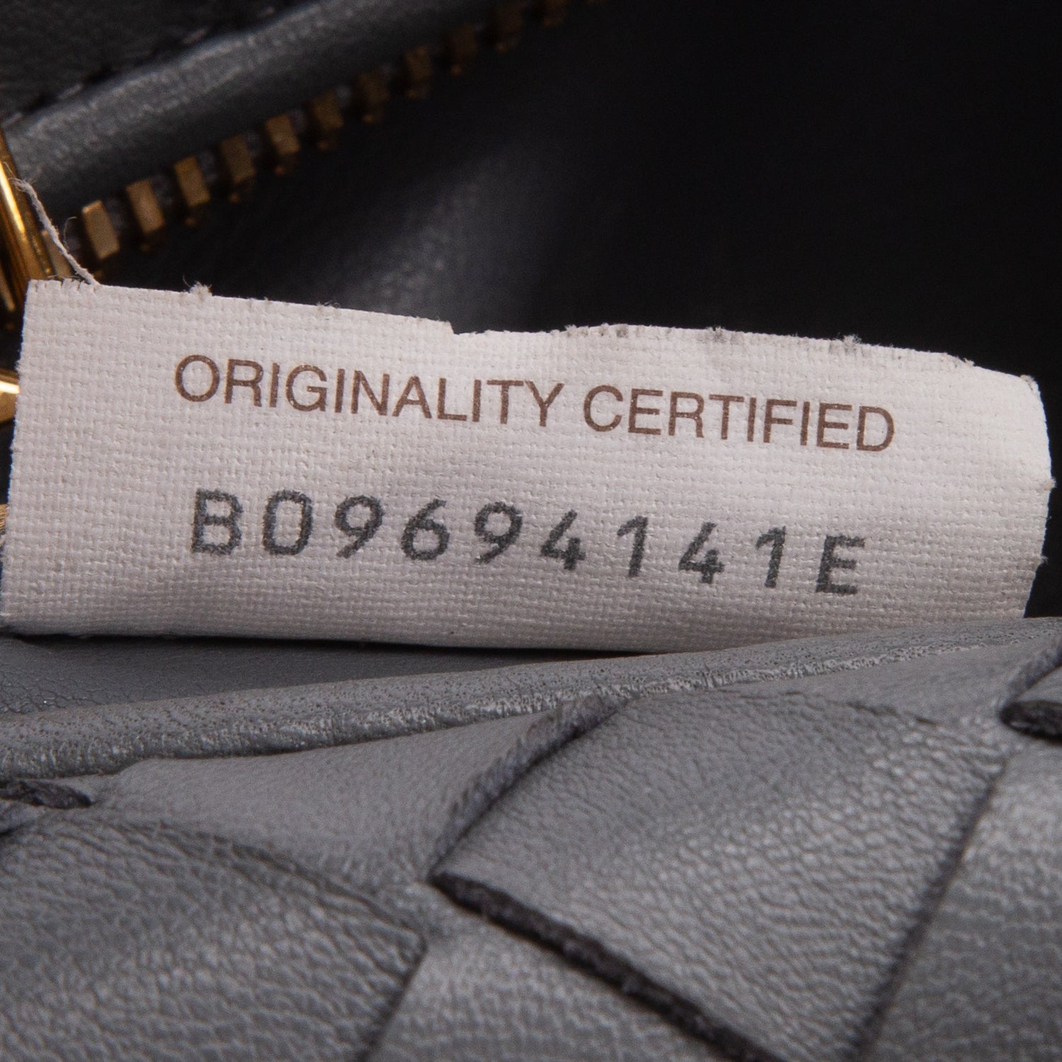 Bottega Veneta Grey Lambskin Intrecciato Mini Jodie