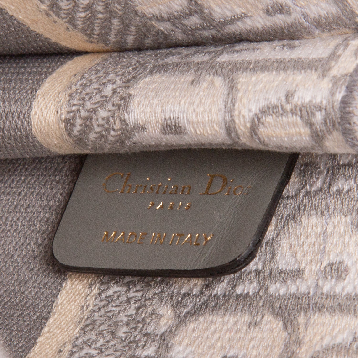 Christian Dior 2021 Grey Canvas Oblique Mini Book Tote w/ Box