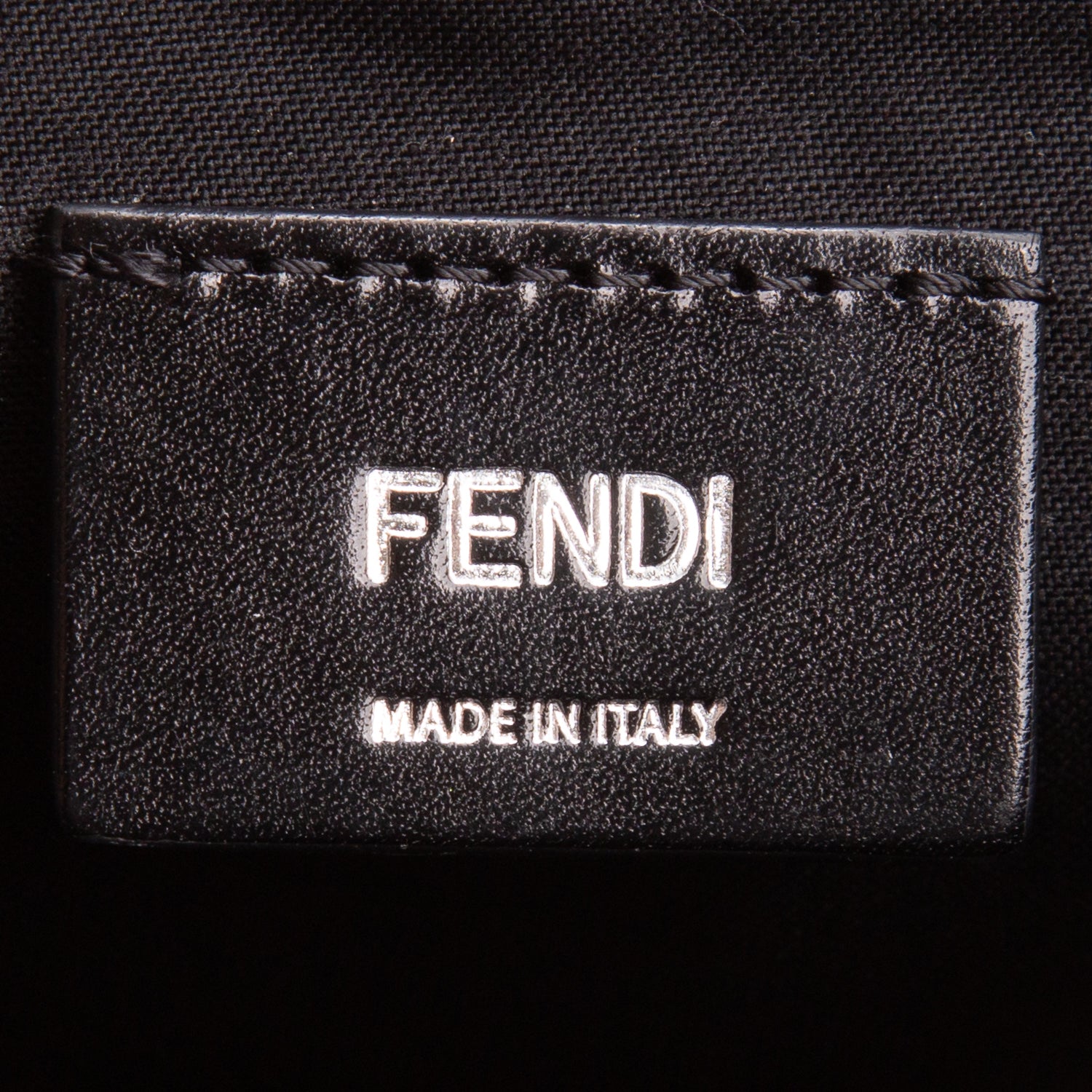 Fendi Brown Shiny Glazed Fabric Vitello Cover FF 1974 Logo Belt Bag