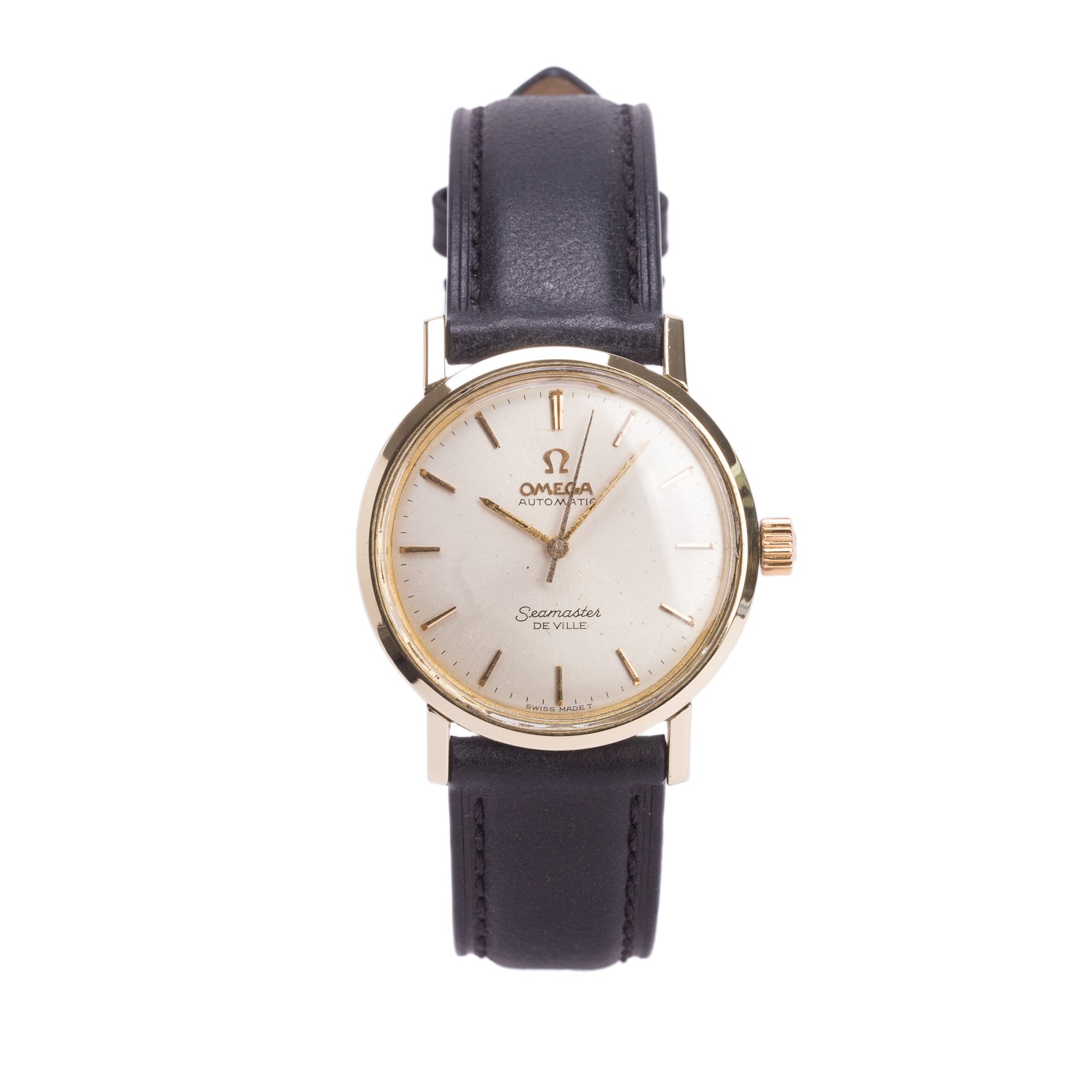 Omega Vintage Stainless Steel & 14k Yellow Gold Seamaster De Ville 31.5 MM Automatic Watch