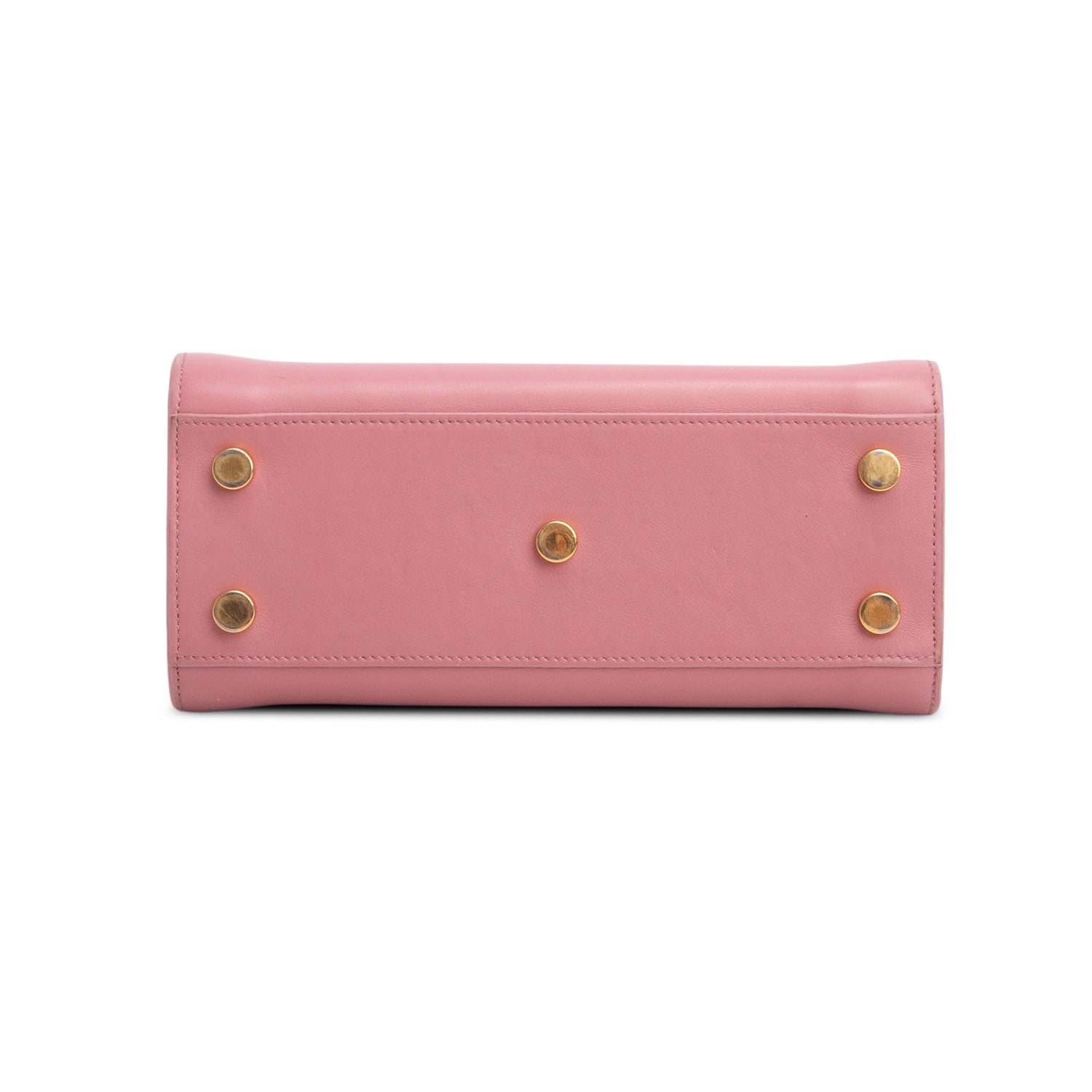 Saint Laurent Pink Smooth Calfskin Leather Nano Sac De Jour w/ Strap