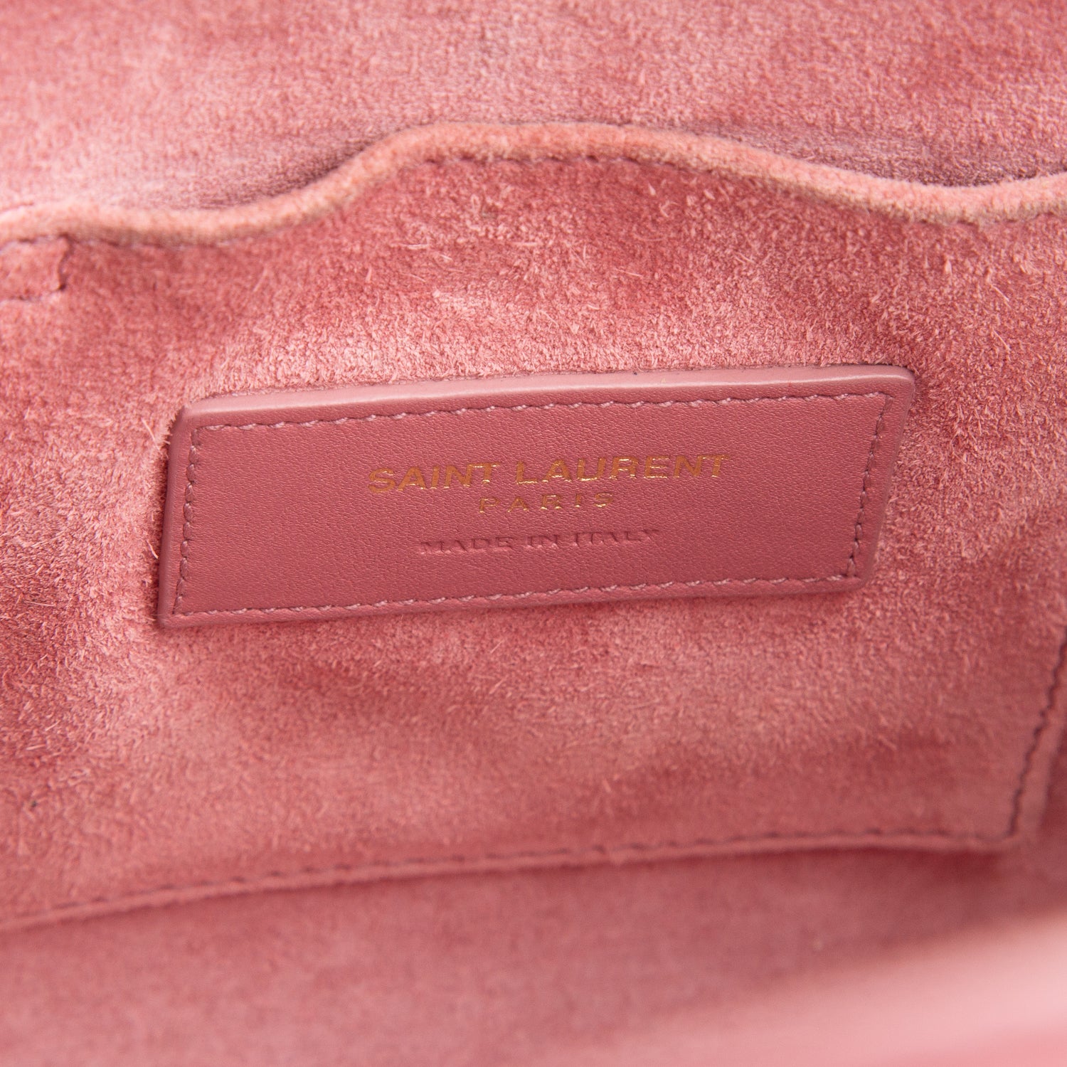 Saint Laurent Pink Smooth Calfskin Leather Nano Sac De Jour w/ Strap