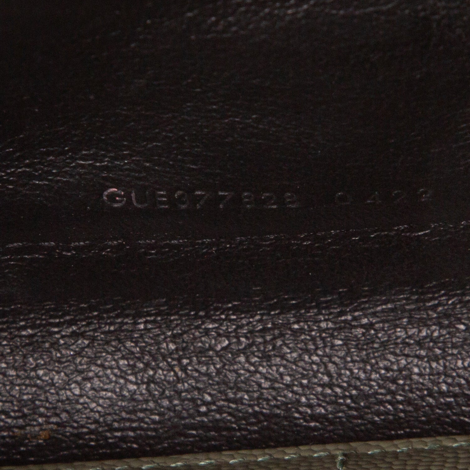 Saint Laurent 2022 Green Grain De Poudre Chevron Cassandre Envelope Chain Wallet